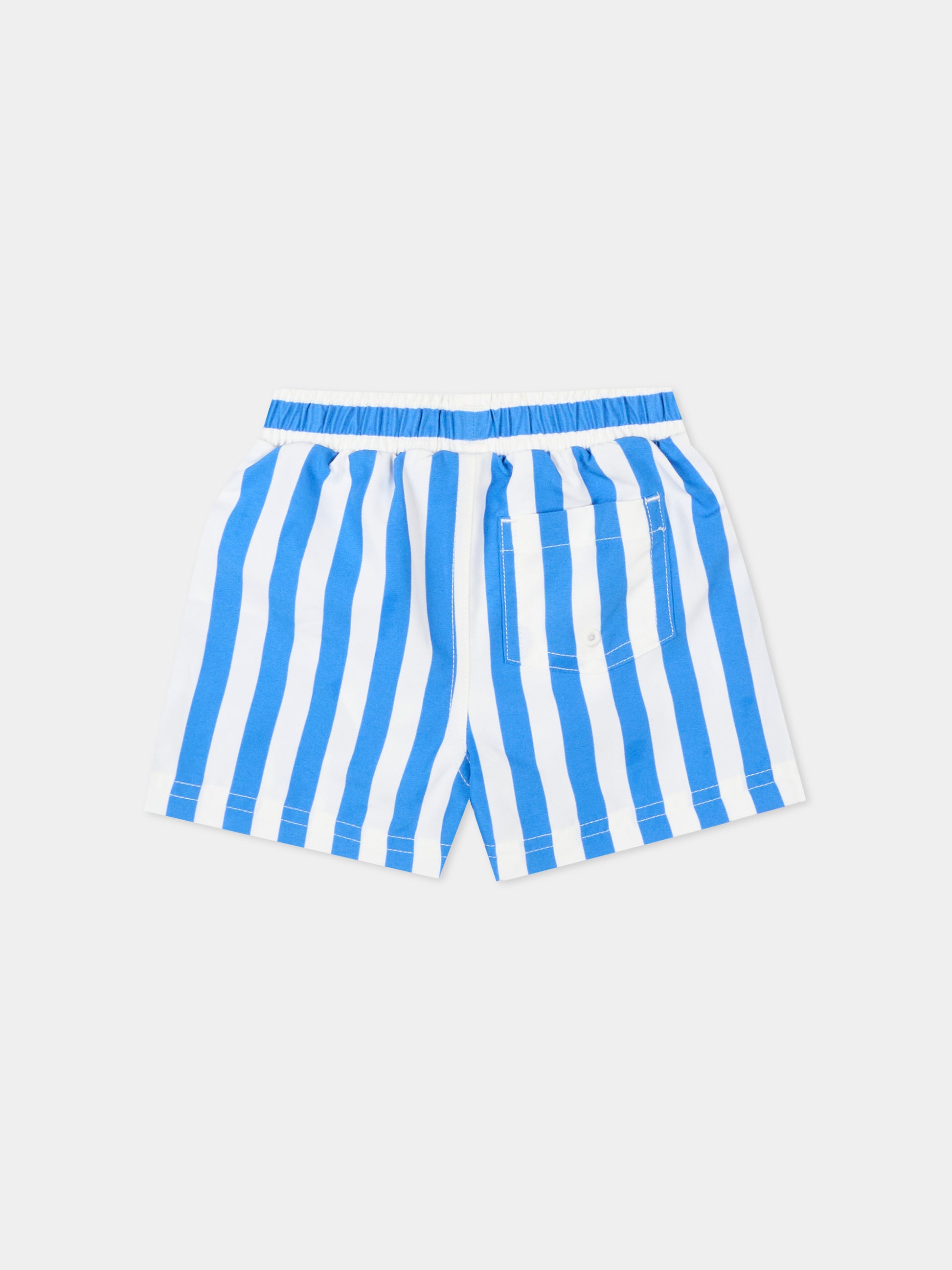 Boxer mare multicolor per neonato a righe,Petit Bateau,A0FMC DELPHINIUM/MARSHMALLOW 01