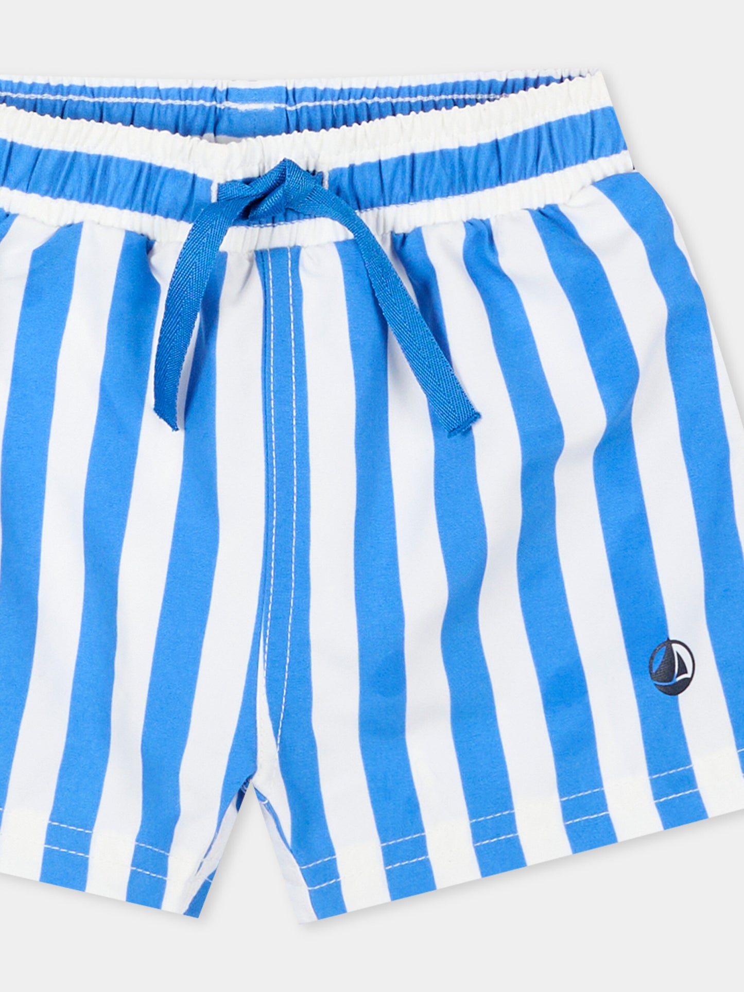 Boxer mare multicolor per neonato a righe,Petit Bateau,A0FMC DELPHINIUM/MARSHMALLOW 01