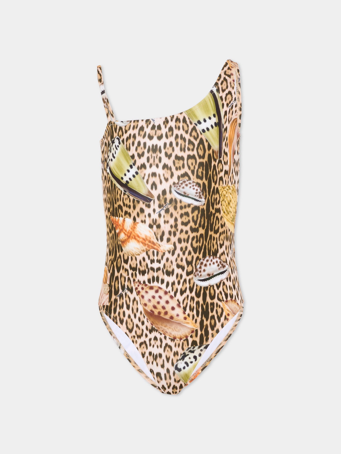 Costume intero multicolor per bambina animalier,Roberto Cavalli Kids,CGP26055CO MACULA NEW HERITAGE
