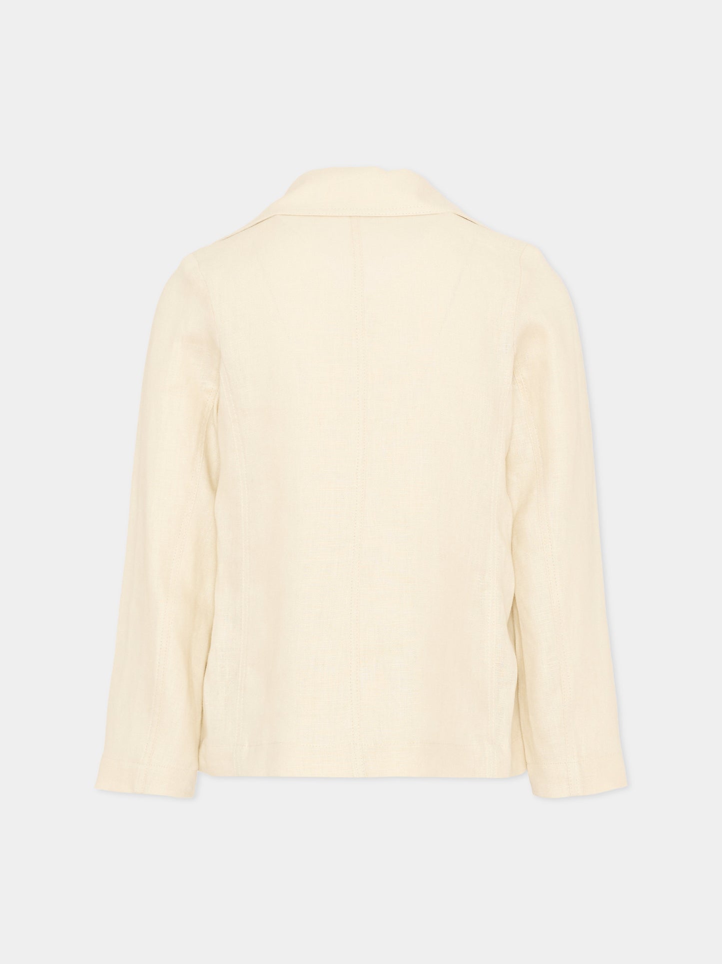 Giacca beige per bambino con monogram,Roberto Cavalli Kids,CBP26092GC BEIGE PUTTY COLOR