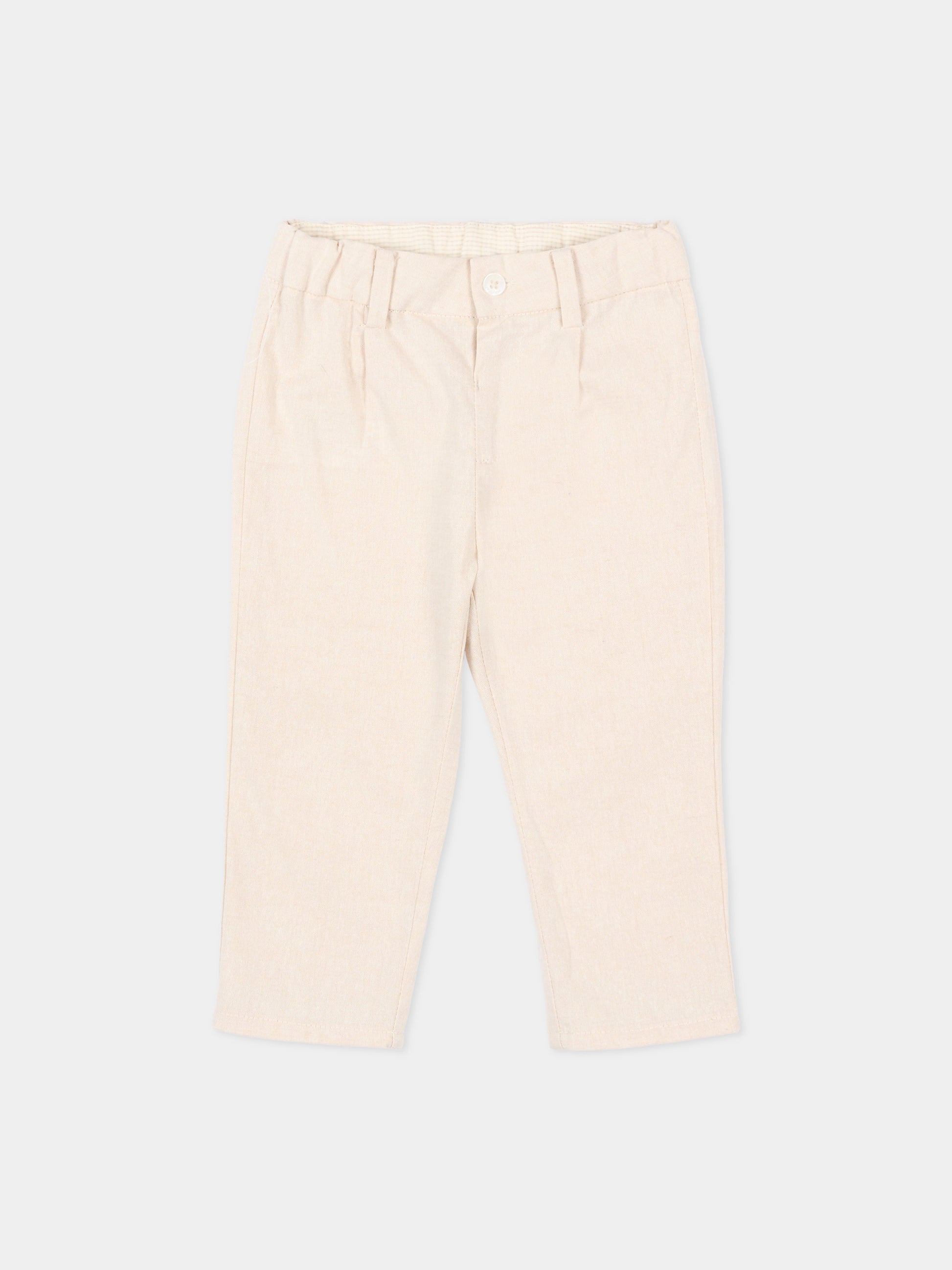 Pantaloni eleganti beige per neonato,Mayoral,1517 050