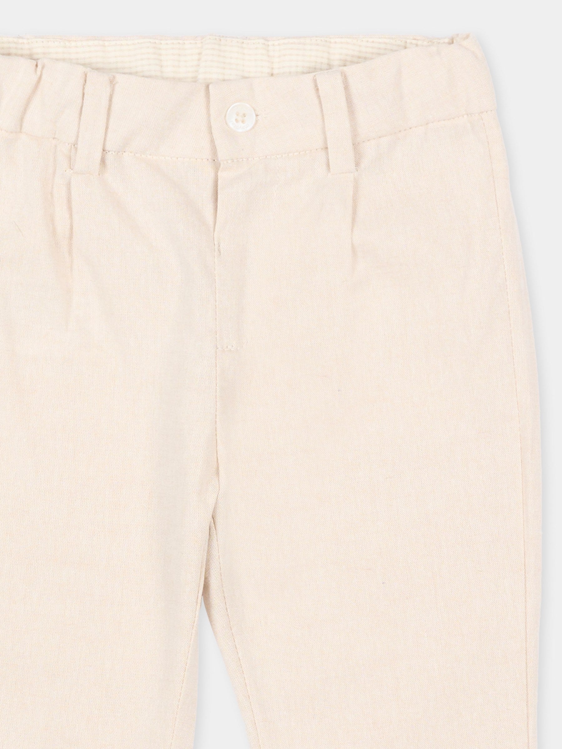 Pantaloni eleganti beige per neonato,Mayoral,1517 050