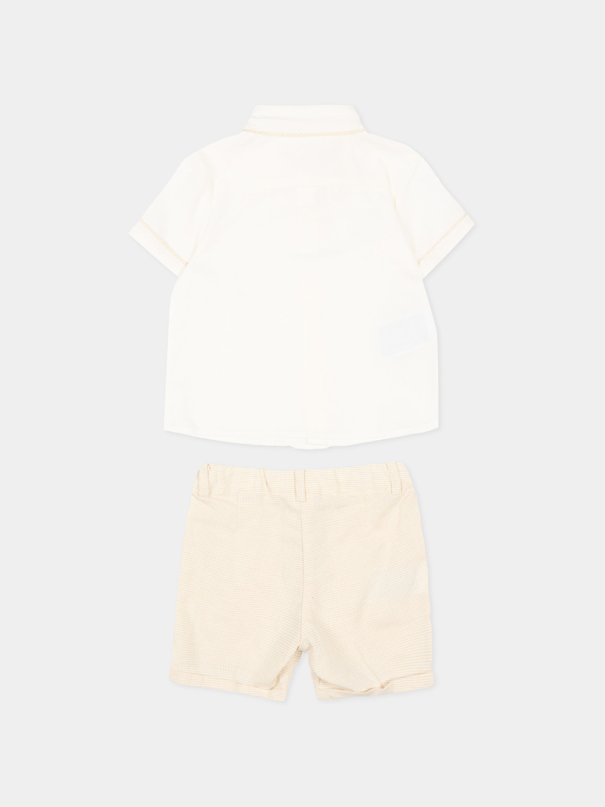 Completo elegante beige per neonato,Mayoral,1225 092