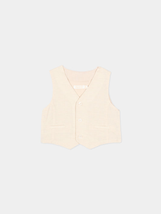 Panciotto beige per neonato,Mayoral,1312 016