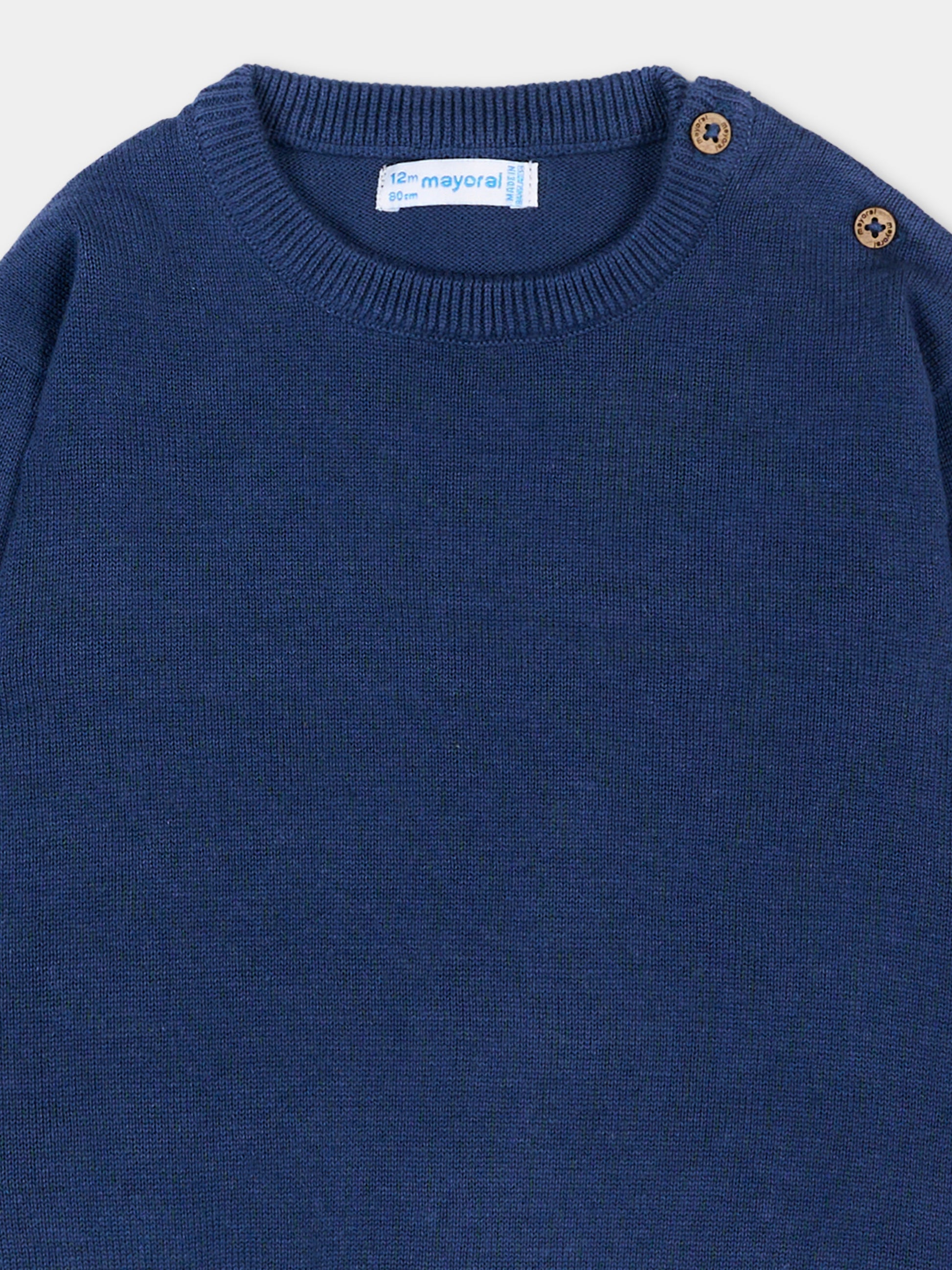 Maglione blu per neonato,Mayoral,303 036
