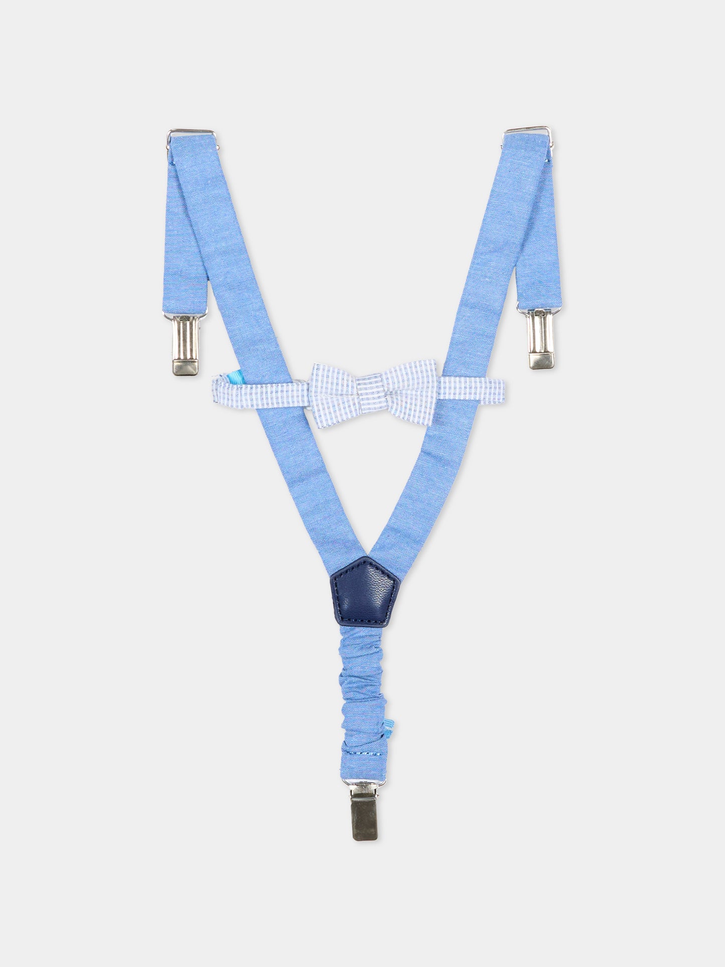 Set accessori azzurro per neonato vichy,Mayoral,10161 077
