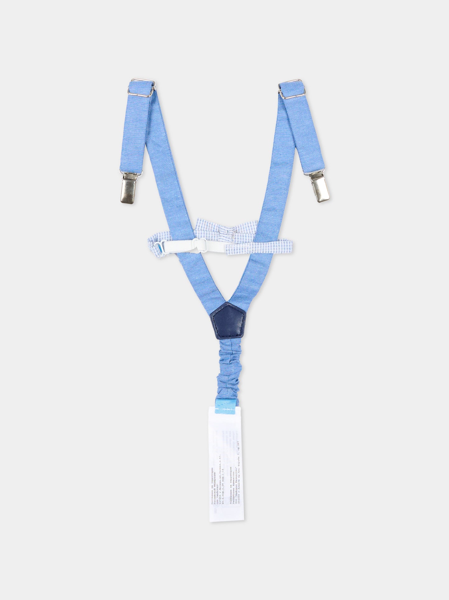 Set accessori azzurro per neonato vichy,Mayoral,10161 077