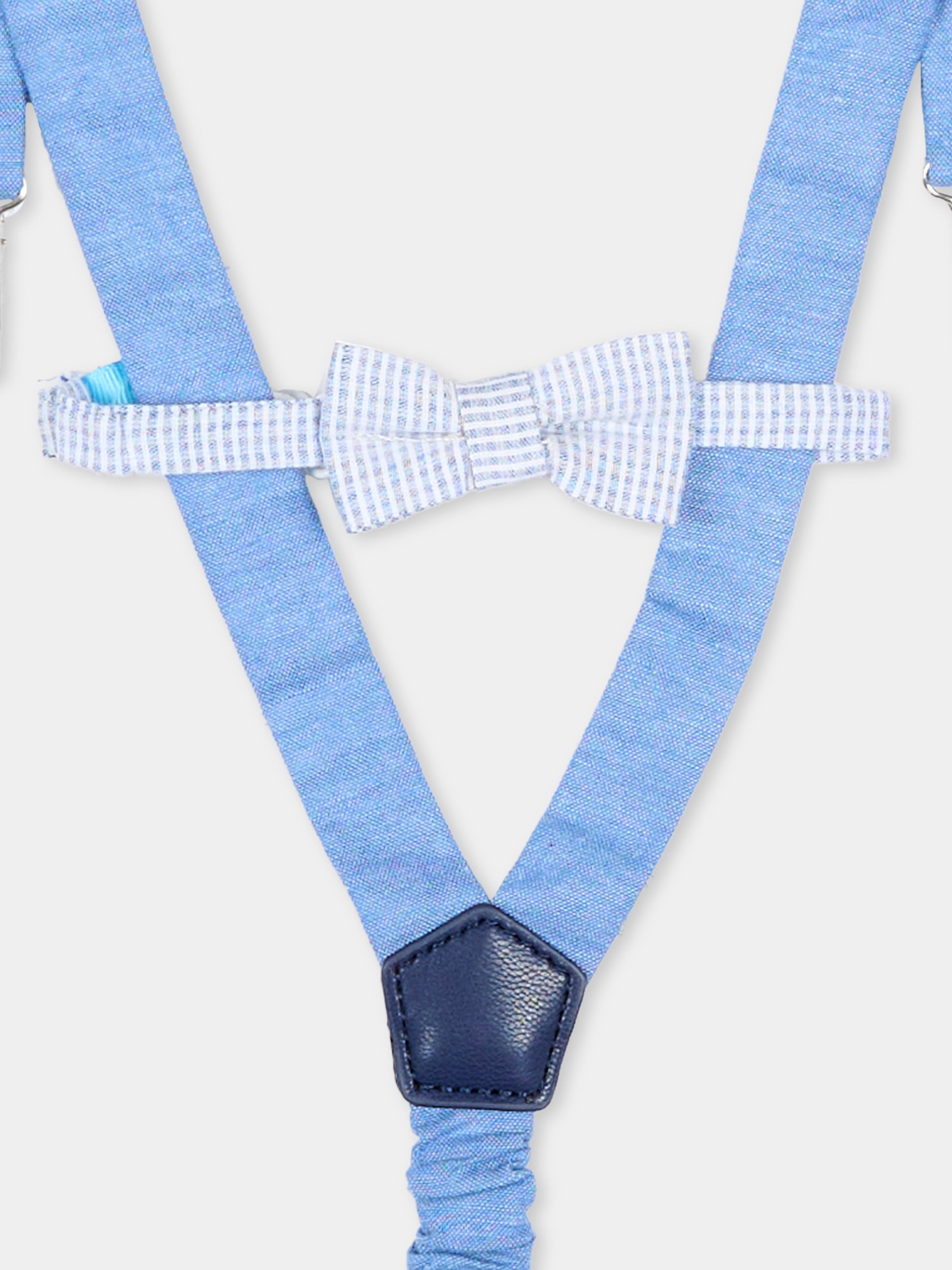 Set accessori azzurro per neonato vichy,Mayoral,10161 077