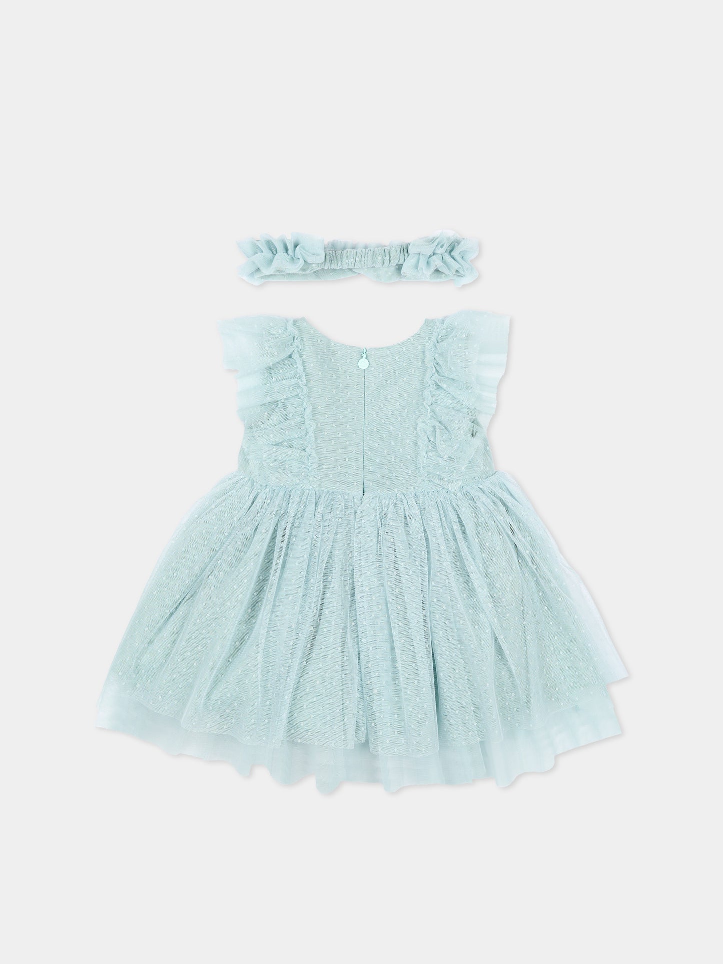 Abito elegante verde per neonata,Mayoral,1905 046