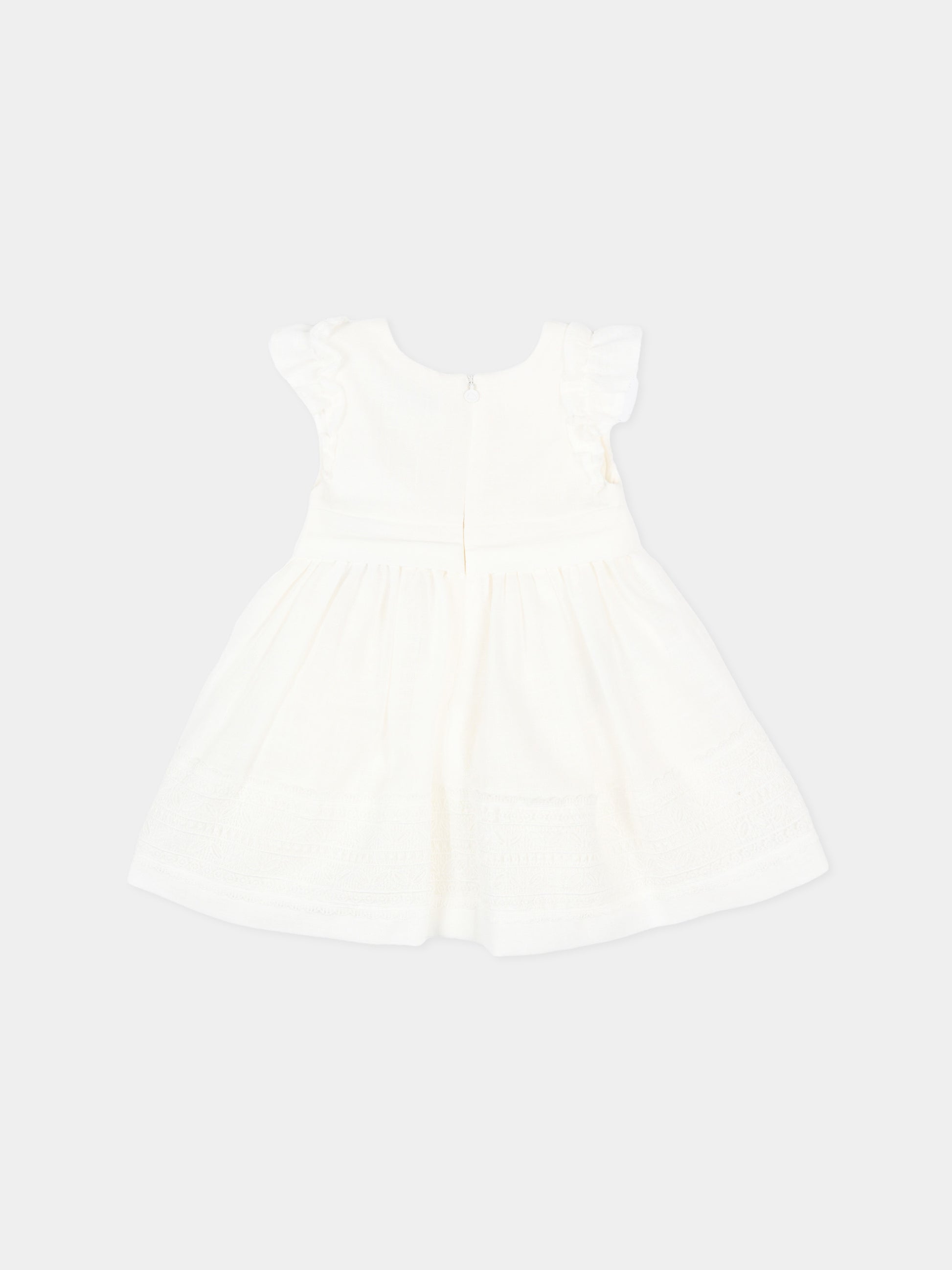 Abito elegante avorio per neonata con rose,Mayoral,1907 042