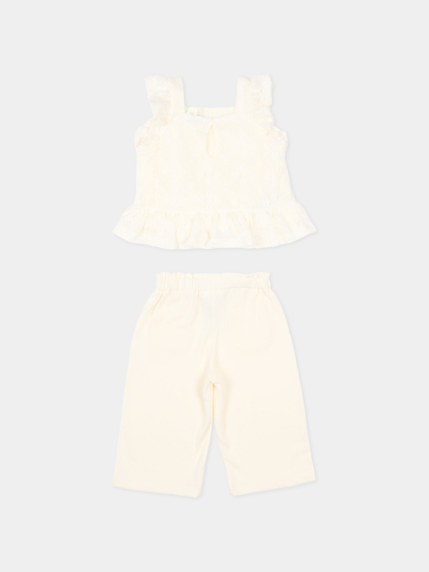 Completo avorio per neonata floreale,Mayoral,1515 026
