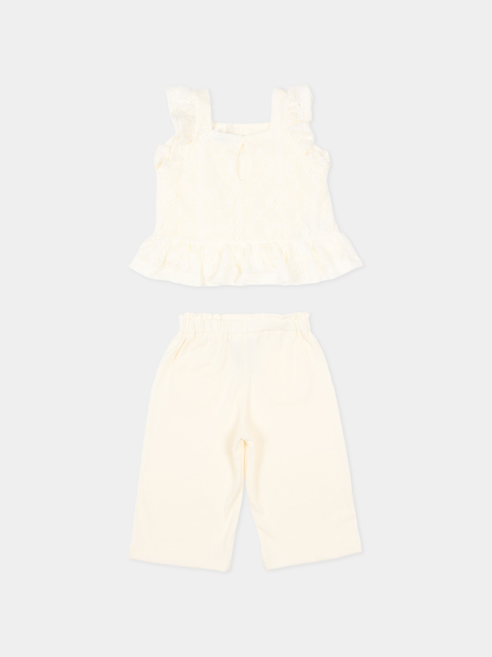 Completo avorio per neonata floreale,Mayoral,1515 026