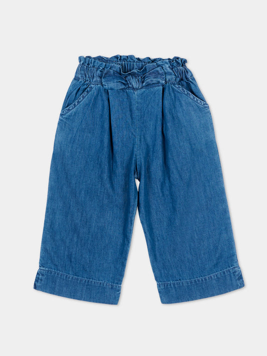 Jeans denim per neonata con vita arricciata,Mayoral,1526 086