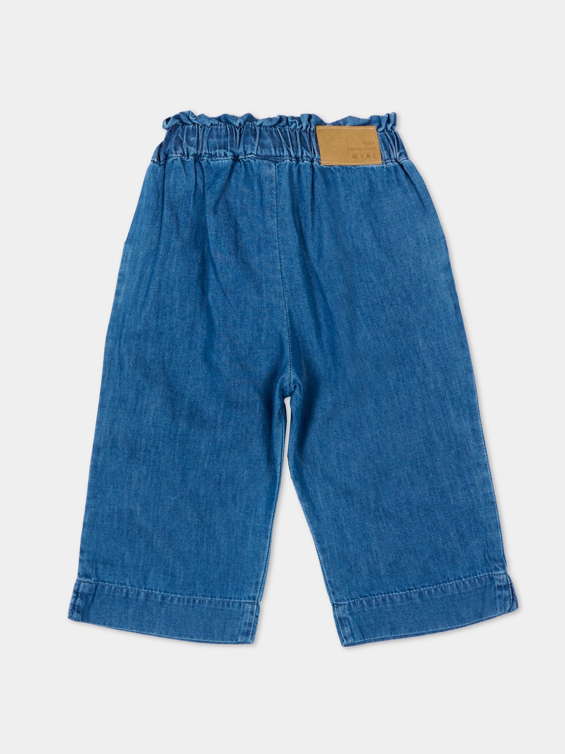 Jeans denim per neonata con vita arricciata,Mayoral,1526 086