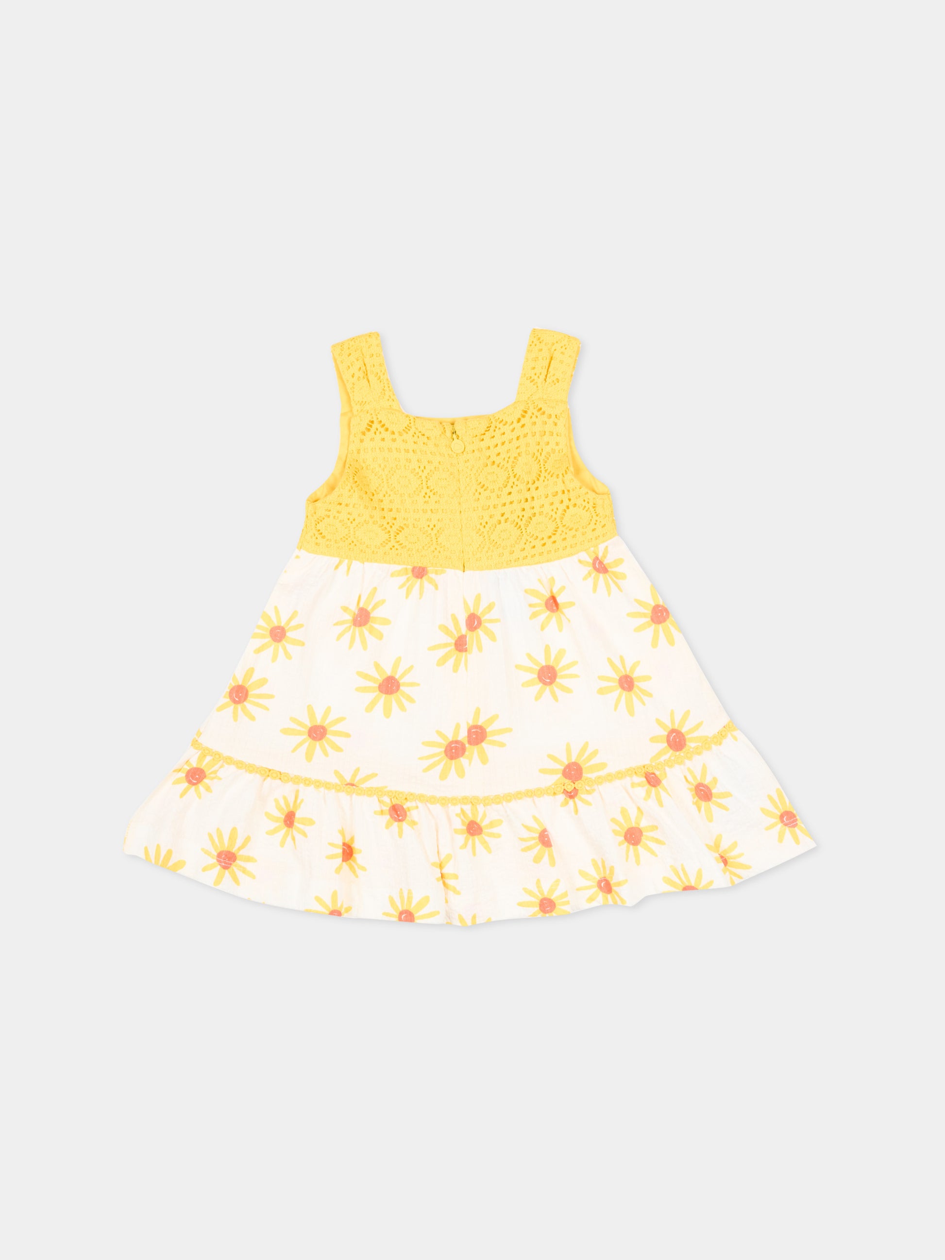 Vestito giallo per neonata con margherite,Mayoral,1926 056