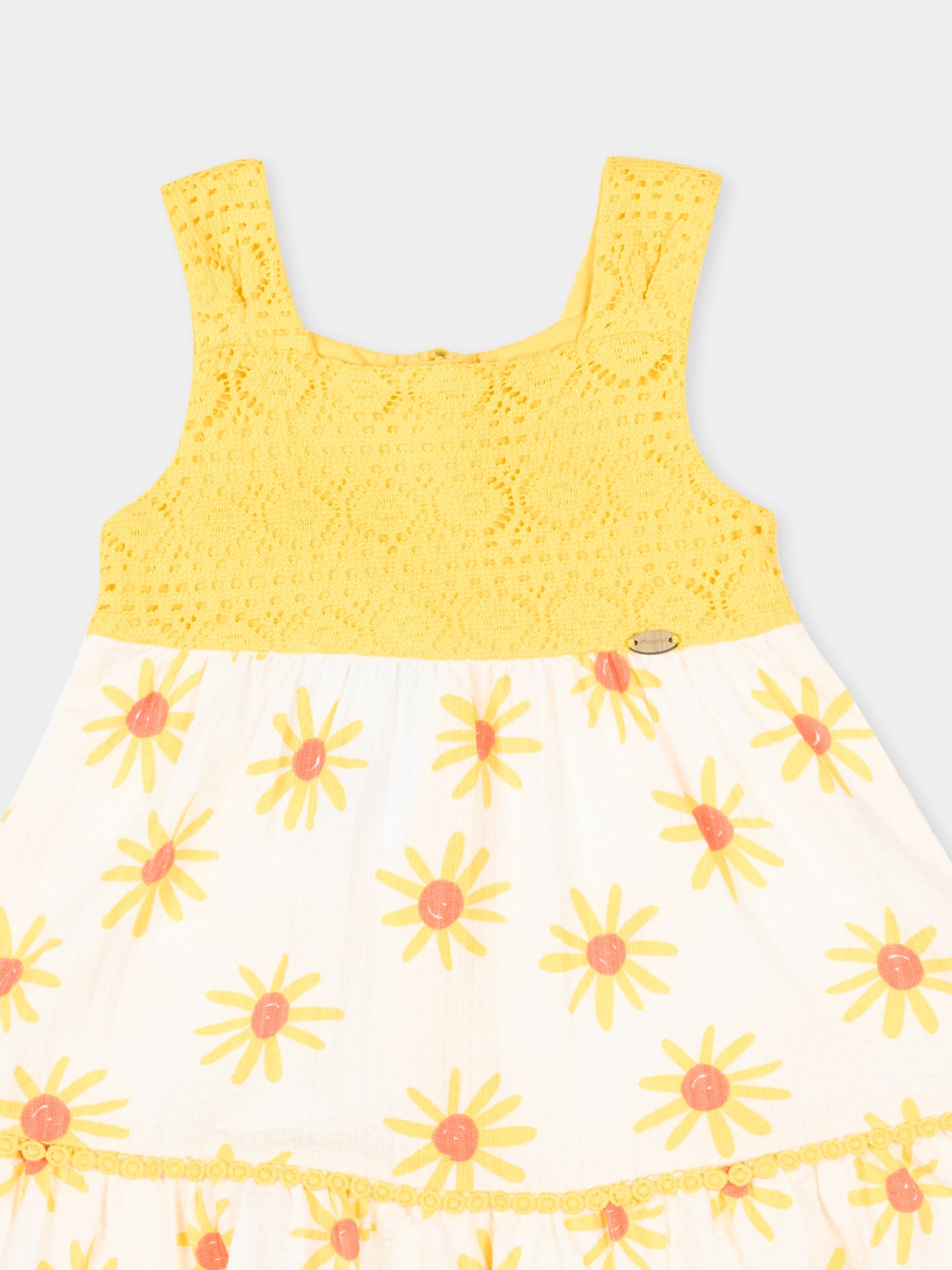 Vestito giallo per neonata con margherite,Mayoral,1926 056