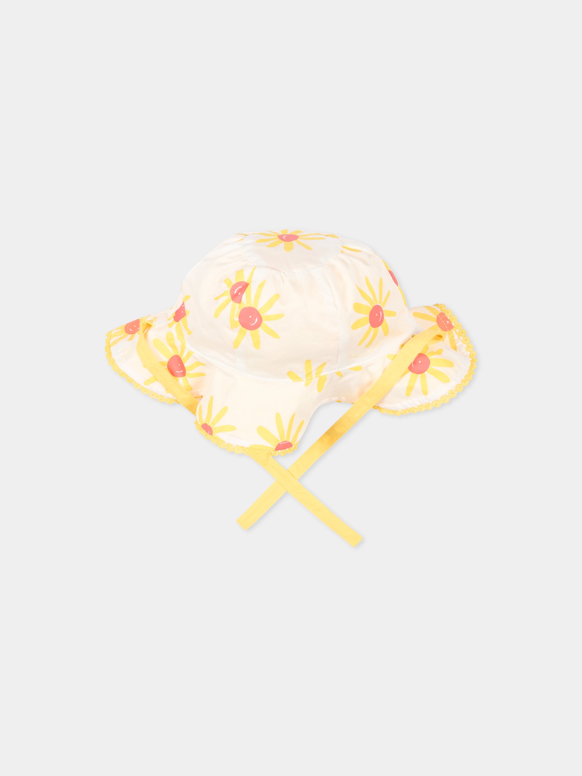 Cloche gialla per neonata con margherite,Mayoral,10144 047