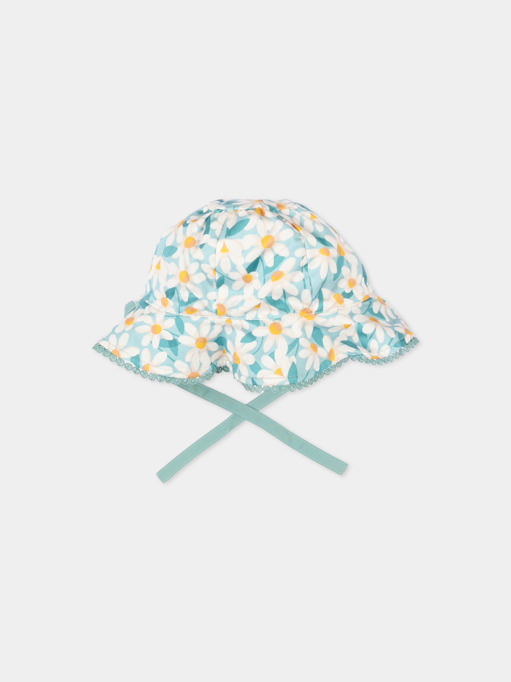 Cloche verde per neonata con margherite,Mayoral,10144 048