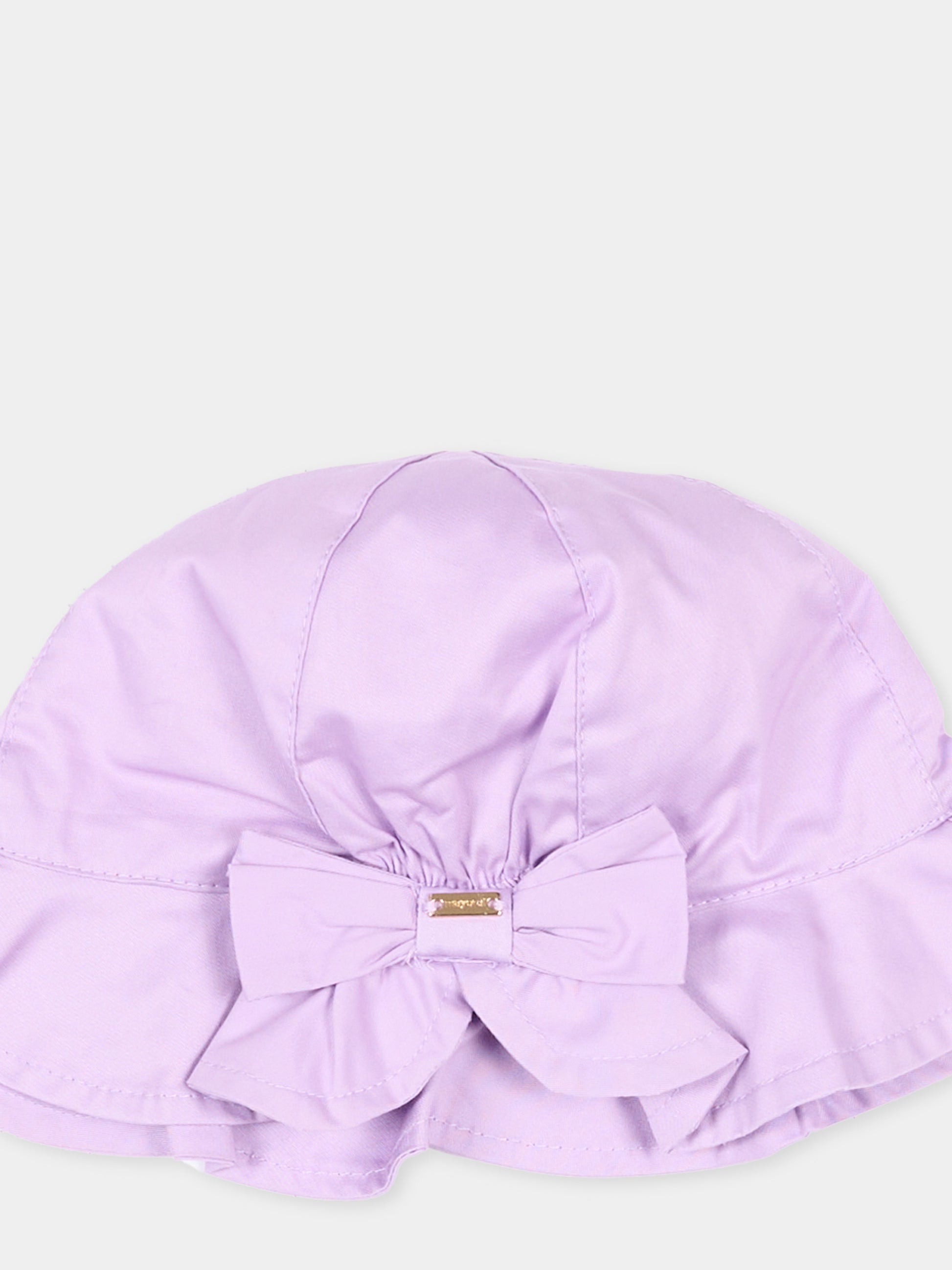 Cloche lilla per neonata con fiocco,Mayoral,10145 052