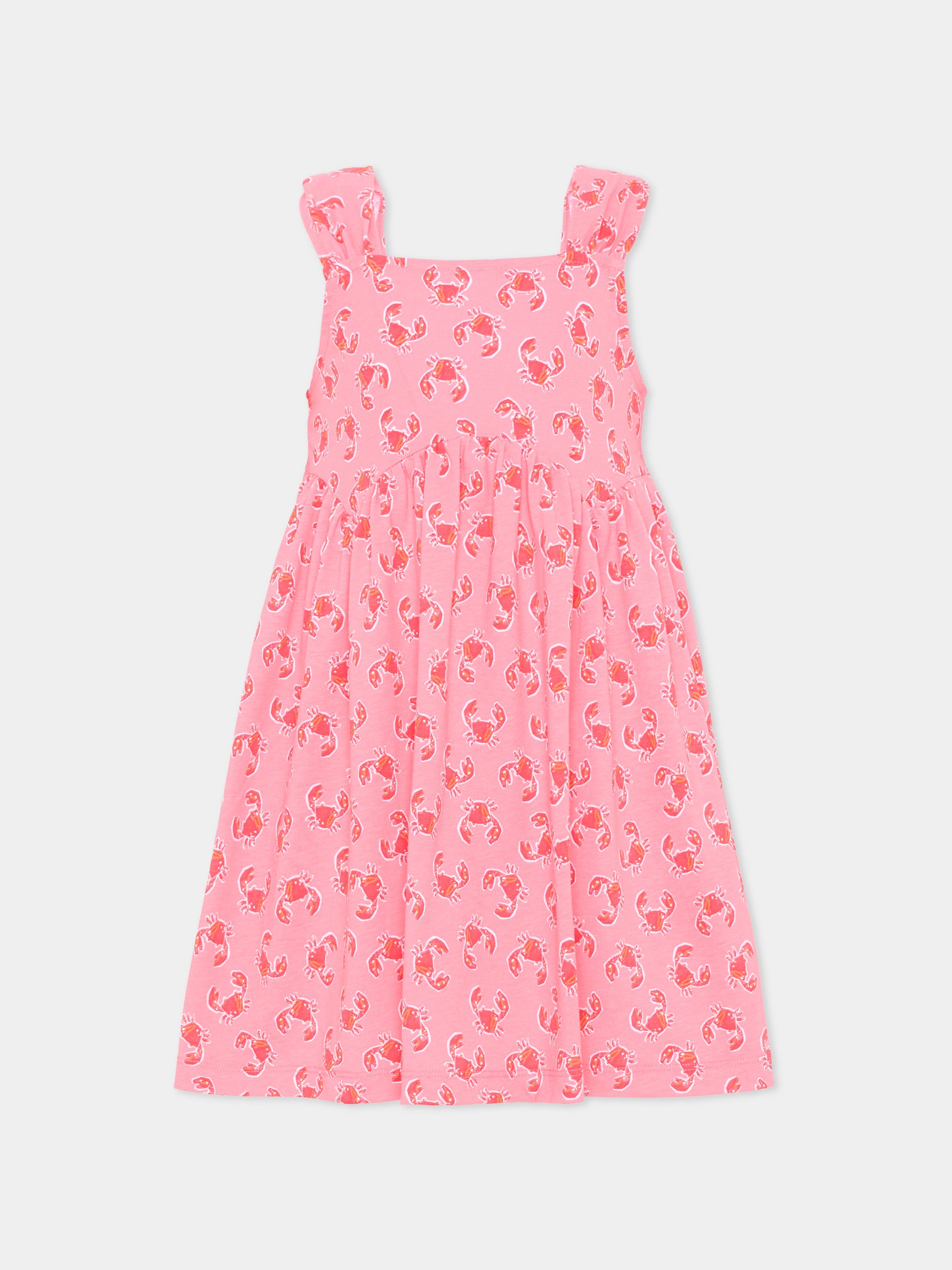 Copricostume rosa per bambina con granchi,Mayoral,3944 021