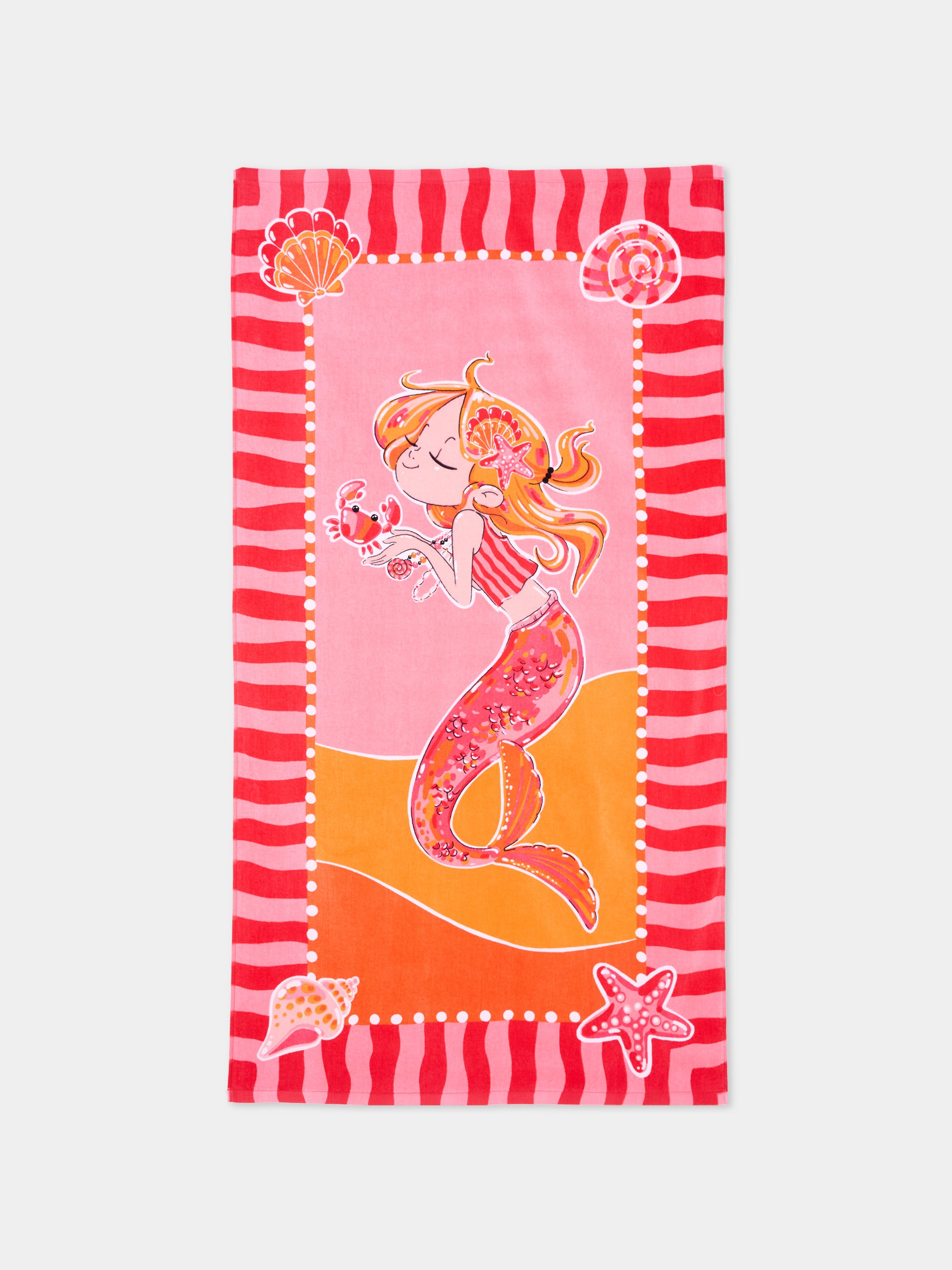 Telo mare rosa per bambina con sirena,Mayoral,10225 052