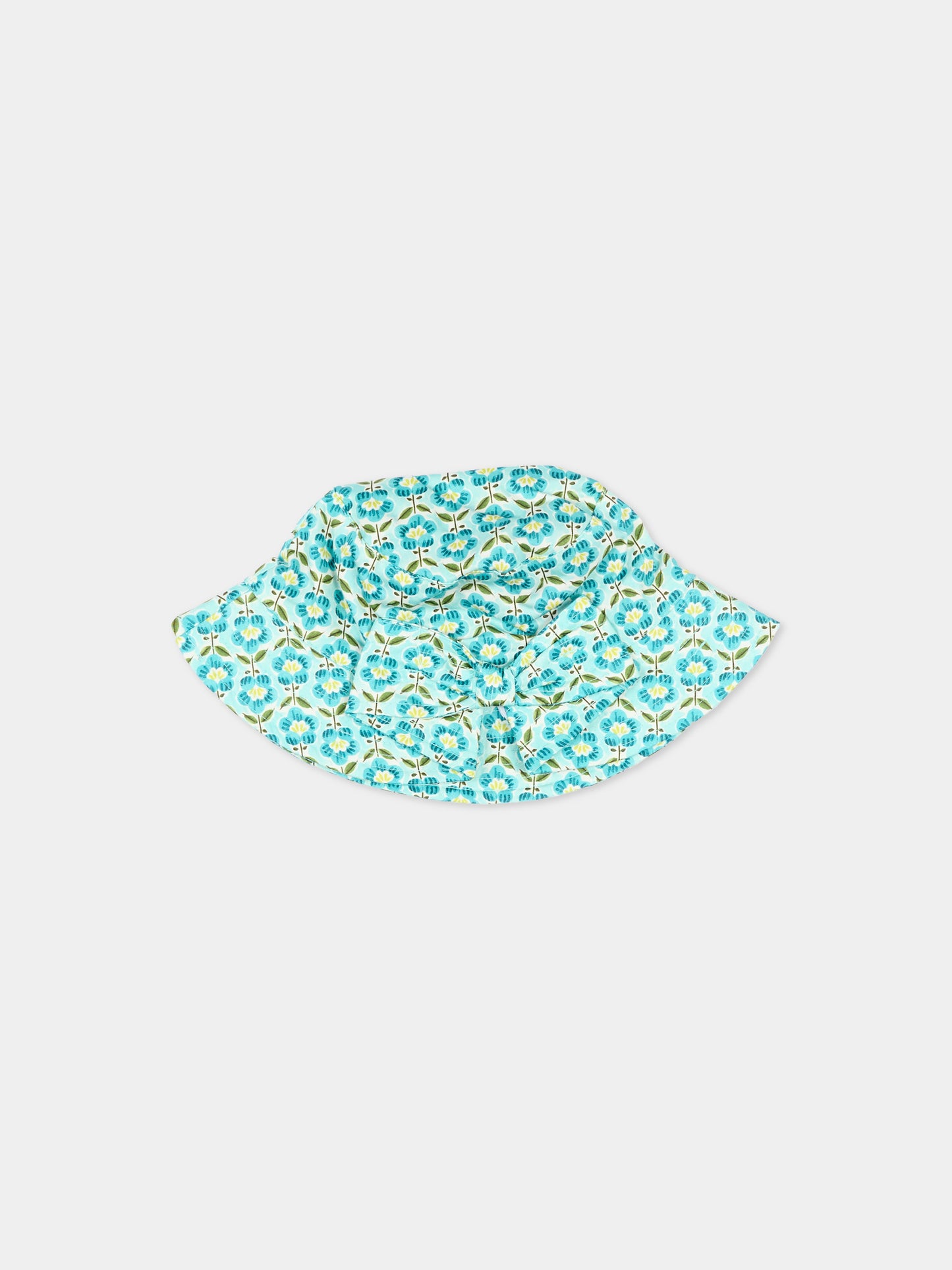 Cloche verde acqua per bambina floreale,Mayoral,10190 086