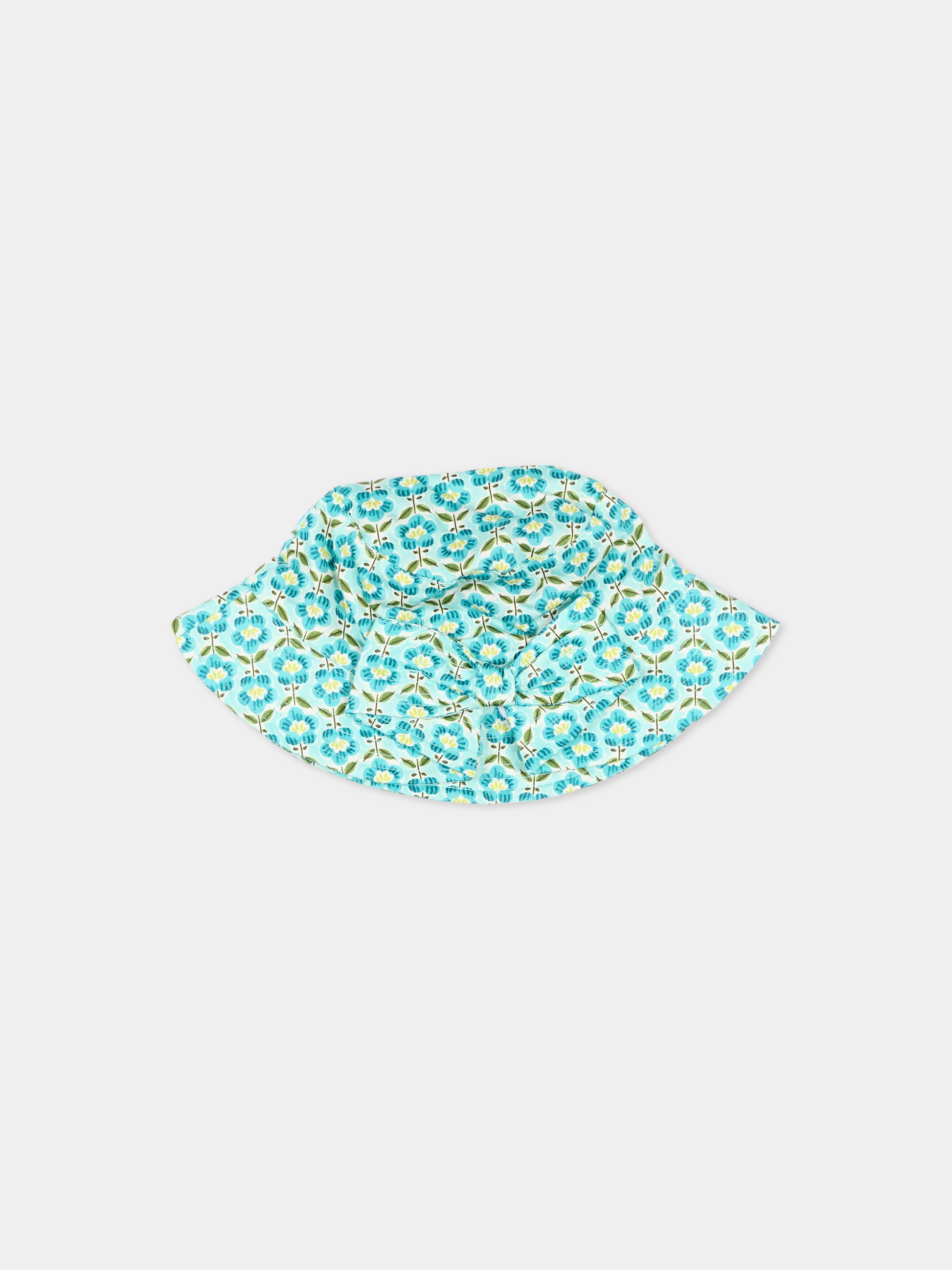 Cloche verde acqua per bambina floreale,Mayoral,10190 086