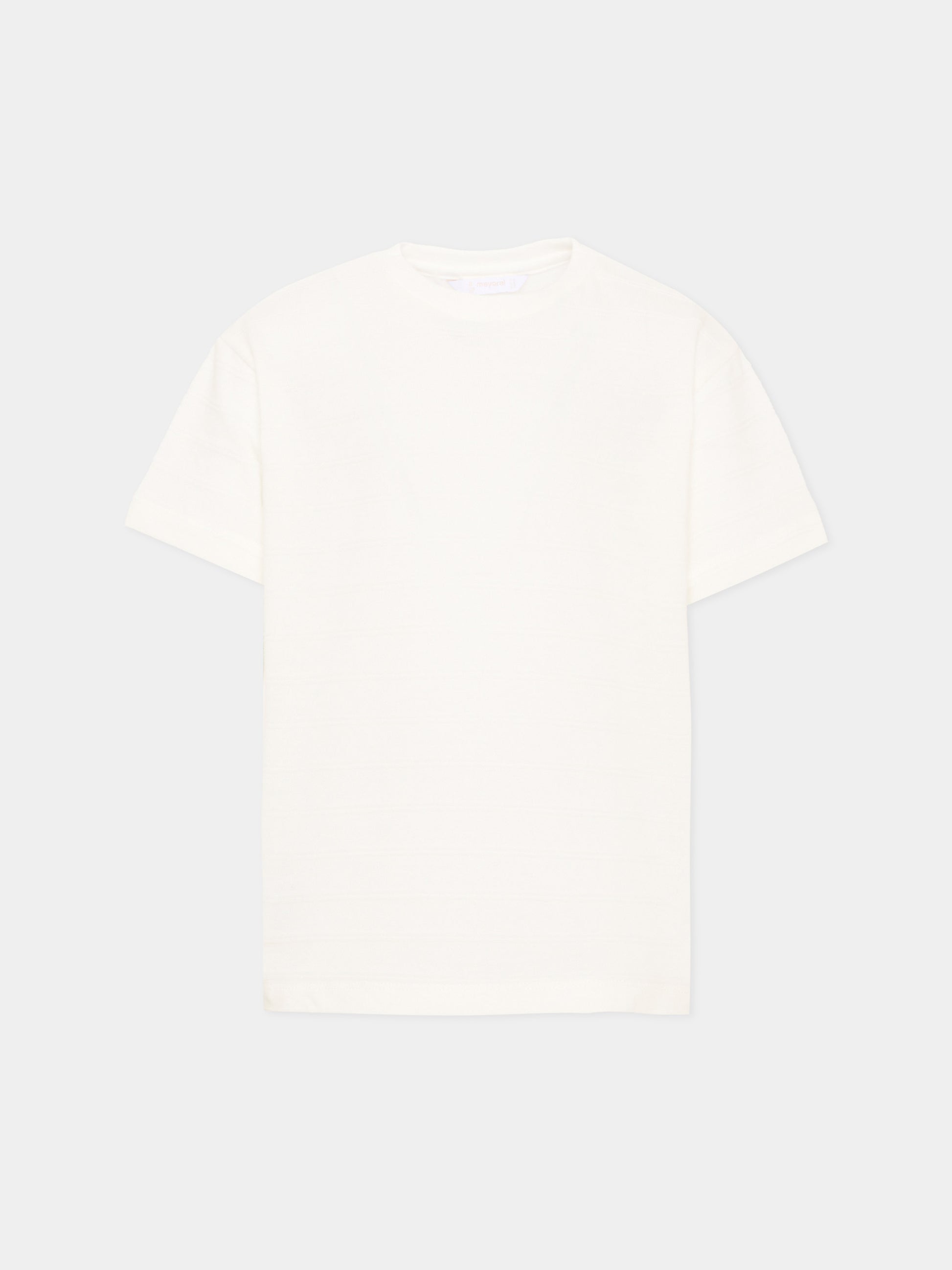 T-Shirt avorio in maglia per bambino,Mayoral,3061 057