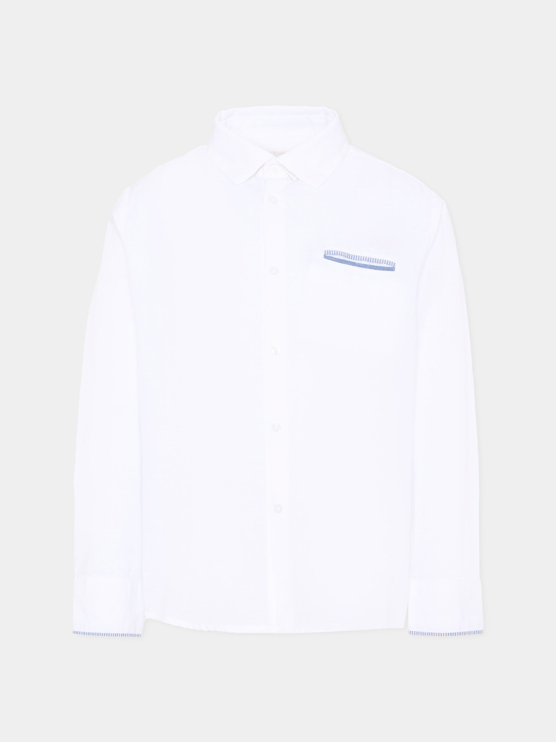 Camicia bianca per bambino con profilo righe,Mayoral,3117 076