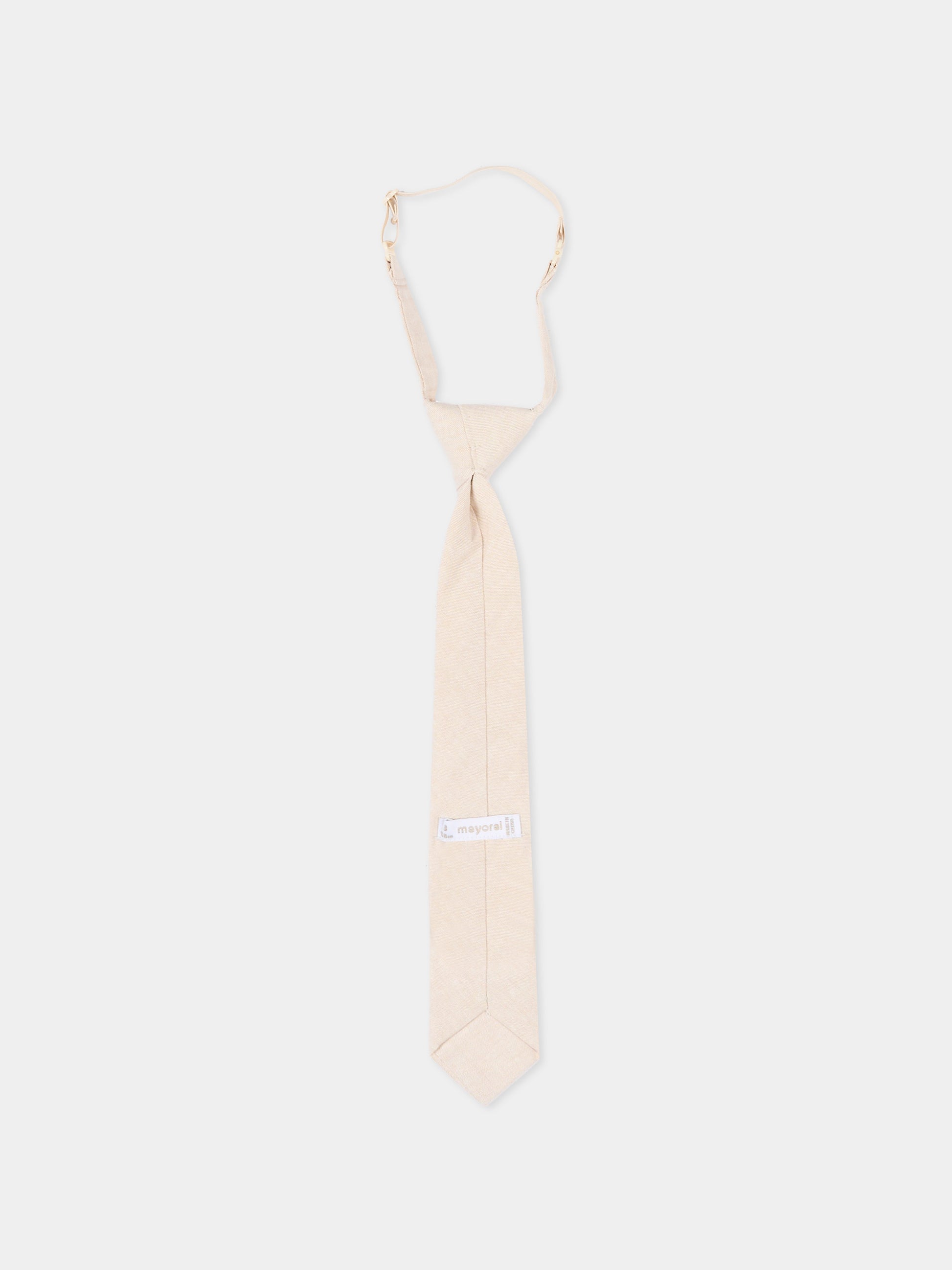 Cravatta beige per bambino,Mayoral,10214 035
