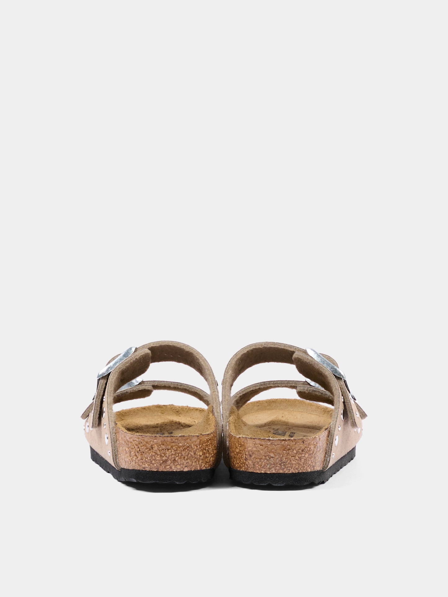 Sandalo beige Arizona Rivet per bambina,Birkenstock,1031708 ARIZONA