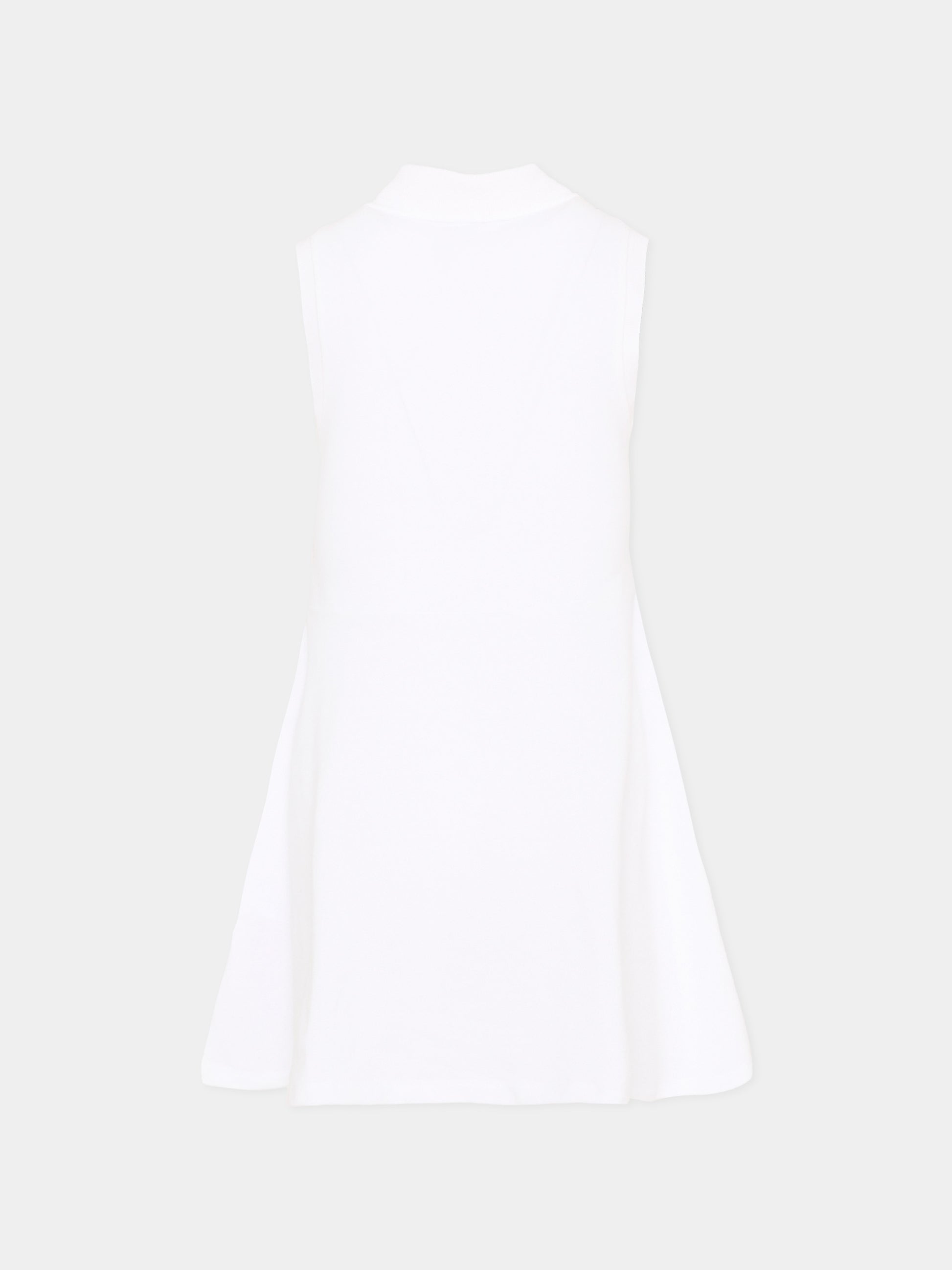 Vestito bianco per bambina con coccodrillo,Lacoste,7496 W8L