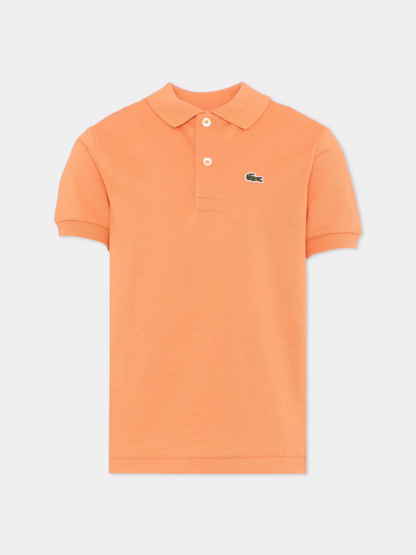 Polo arancione per bambino con logo,Lacoste,7354 NA7