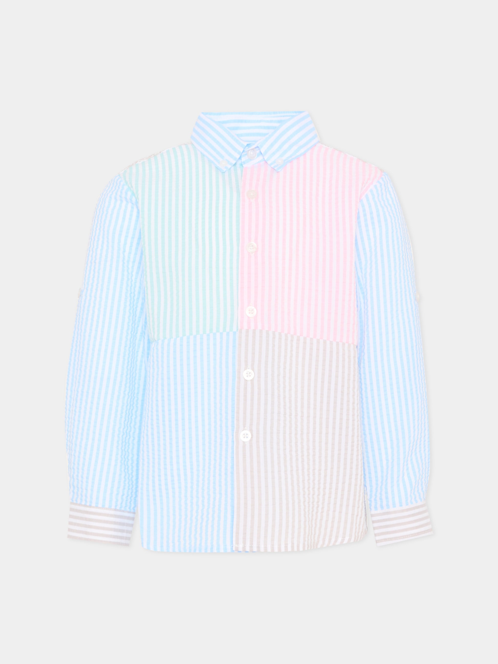 Camicia multicolor per bambino a righe,Patachou,PAP CM4233609 026