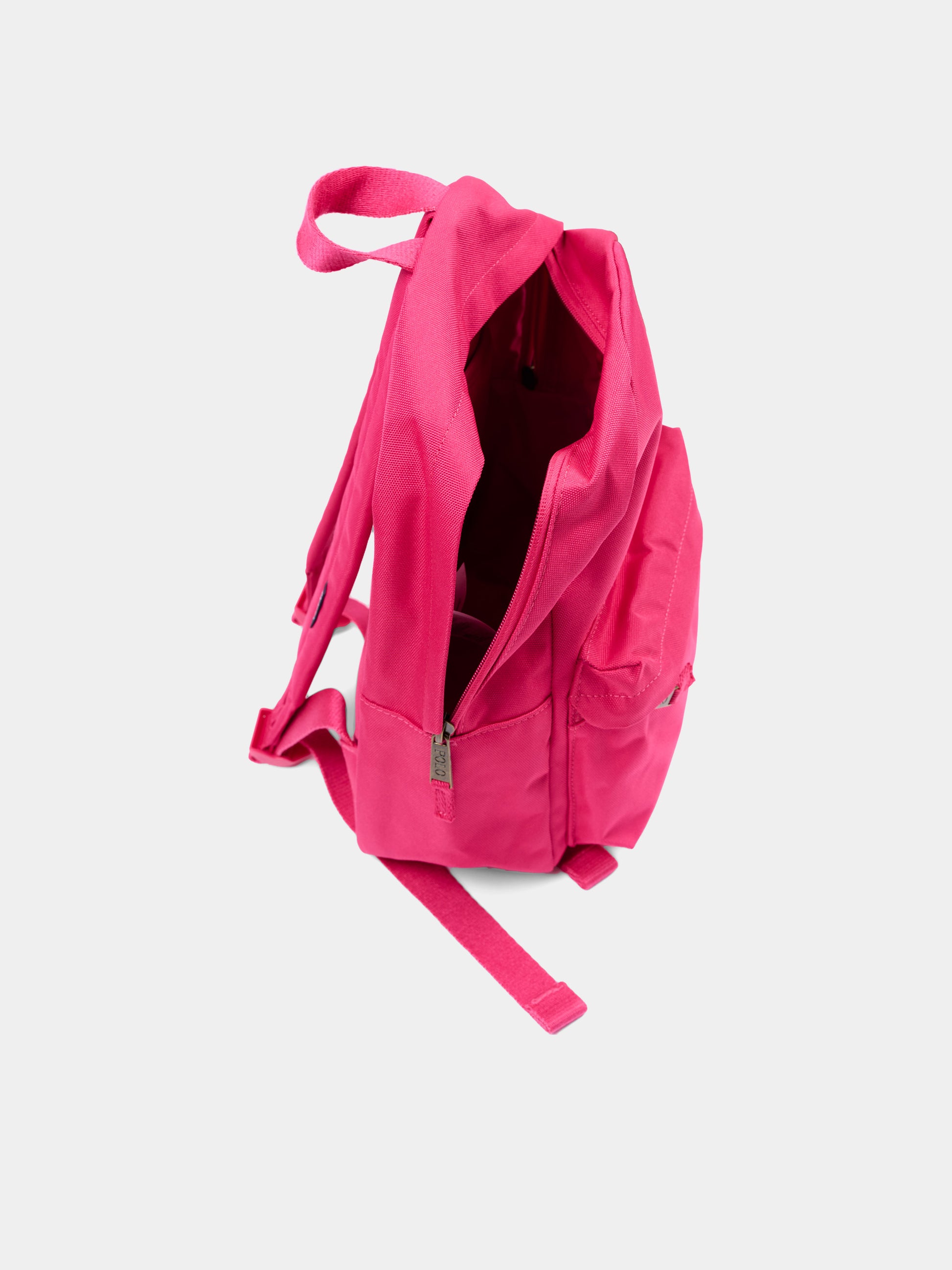 Zaino fucsia per bambina con logo,Ralph Lauren Kids,9AR187 ADP