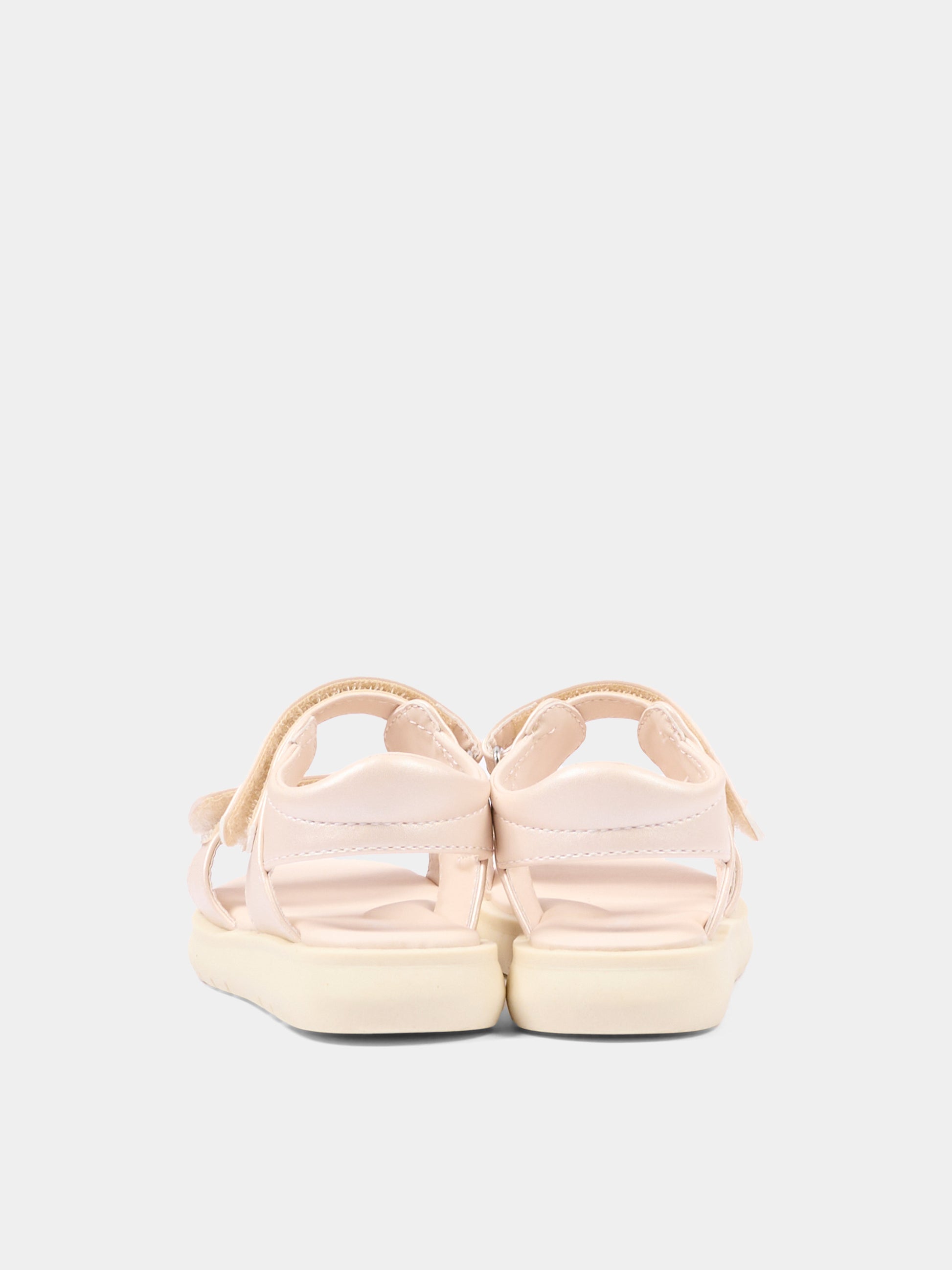 Sandali rosa per bambina con logo,Calvin Klein Kids,V1A2 83241 1372302