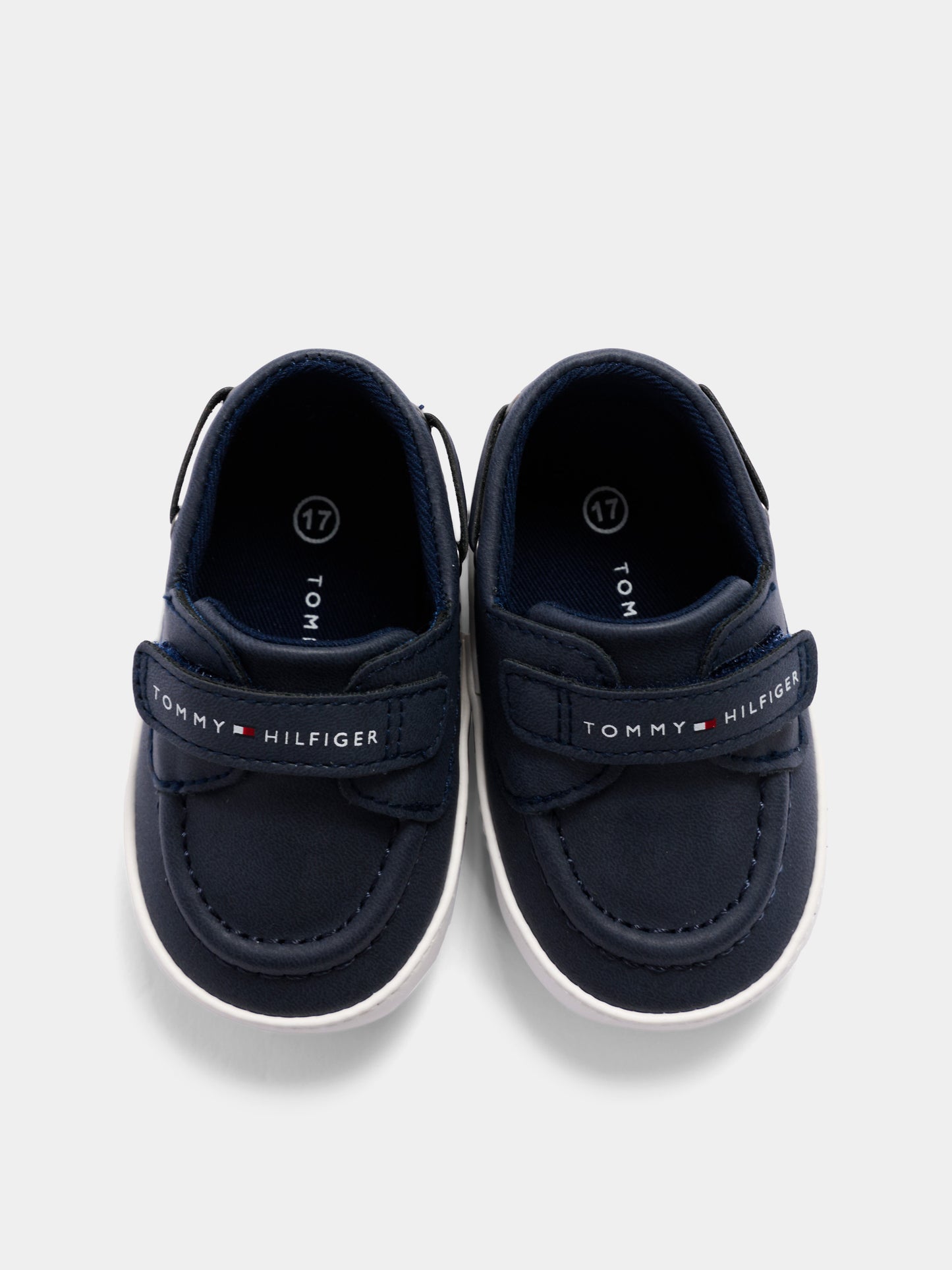 Mocassini blu per neonato con logo,Tommy Hilfiger Junior,T0B9 34331 0700800