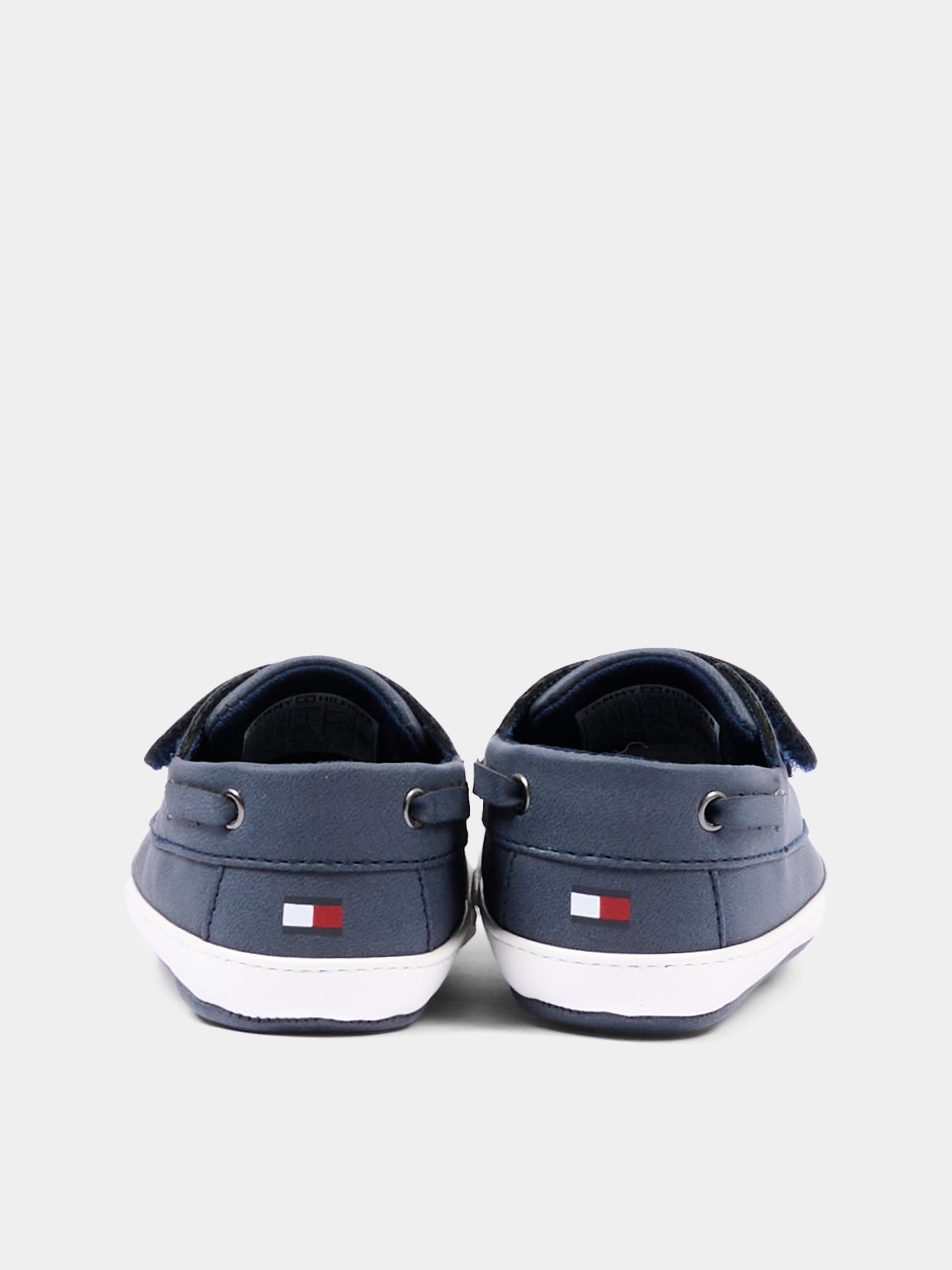 Mocassini blu per neonato con logo,Tommy Hilfiger Junior,T0B9 34331 0700800