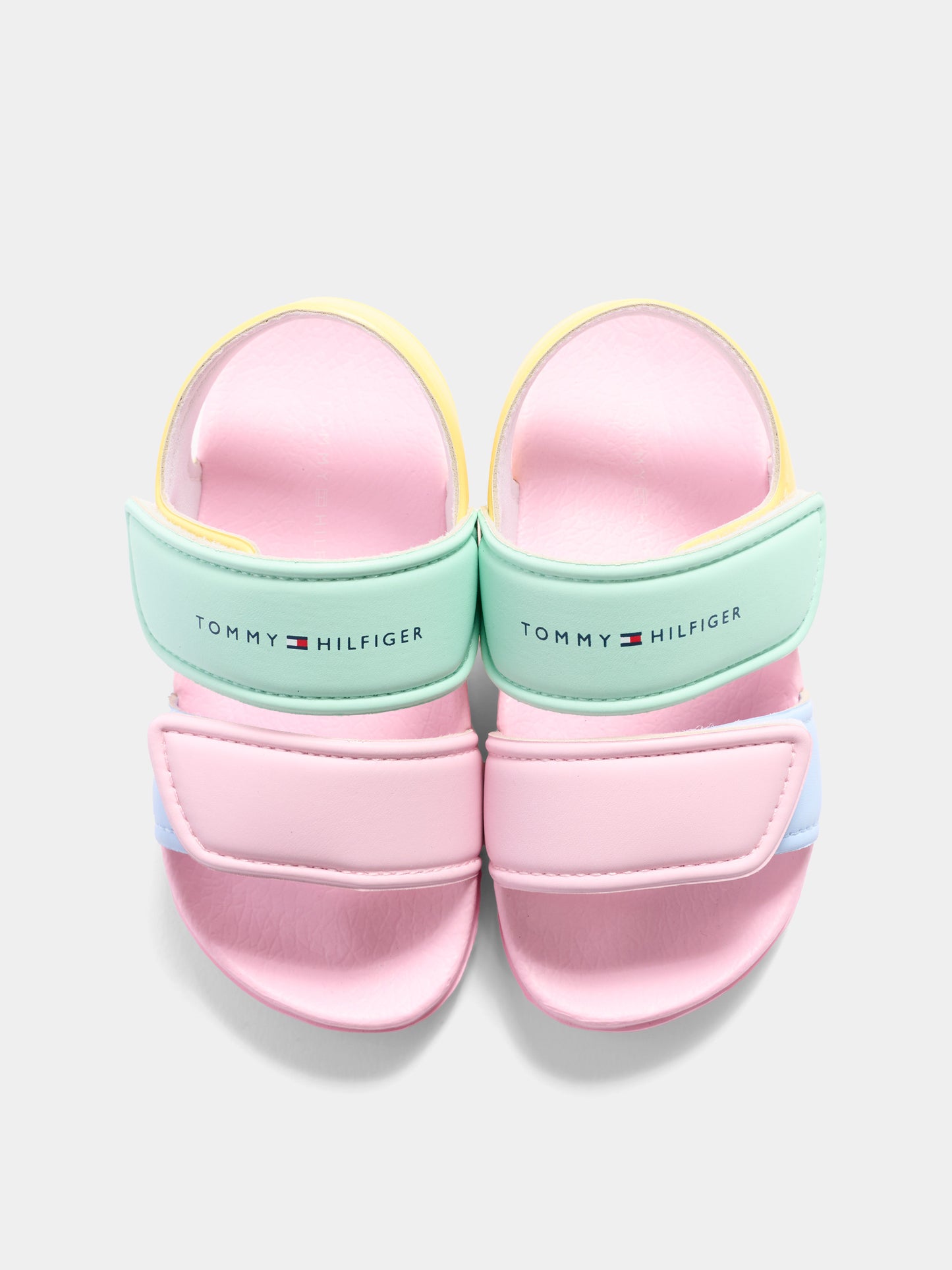 Sandali multicolor per bambina con logo,Tommy Hilfiger Junior,T1AF 34316 1172Y913