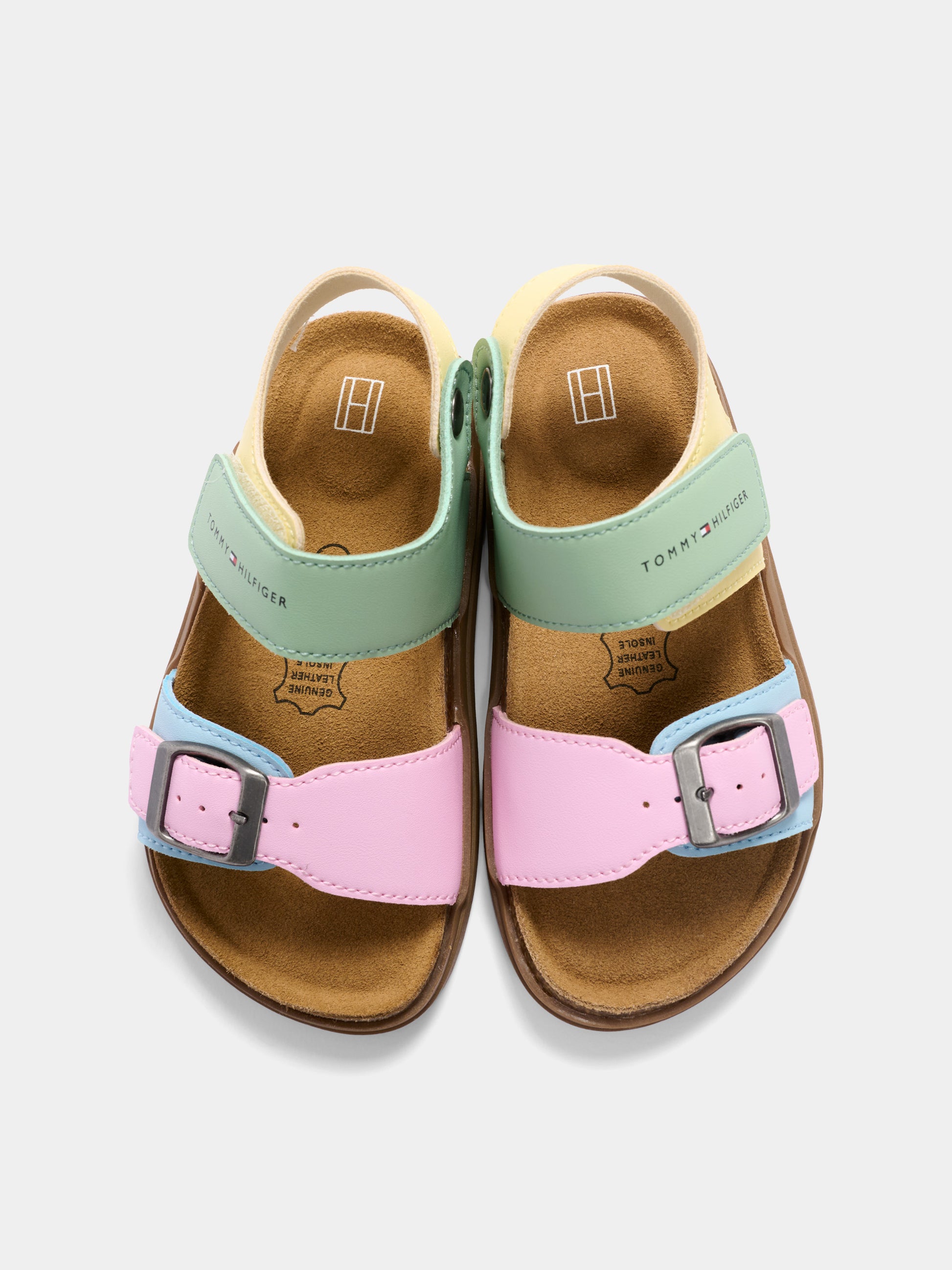 Sandali multicolor per bambina con logo,Tommy Hilfiger Junior,T3A2 34307 0326Y913