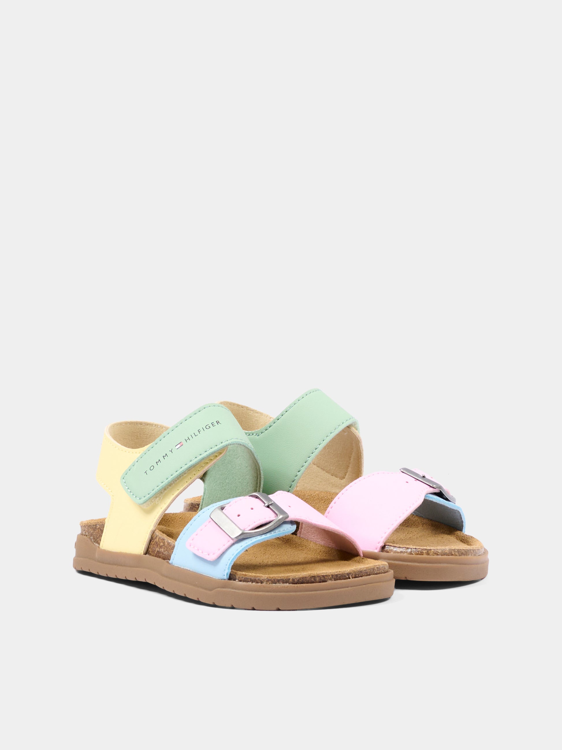 Sandali multicolor per bambina con logo,Tommy Hilfiger Junior,T3A2 34307 0326Y913