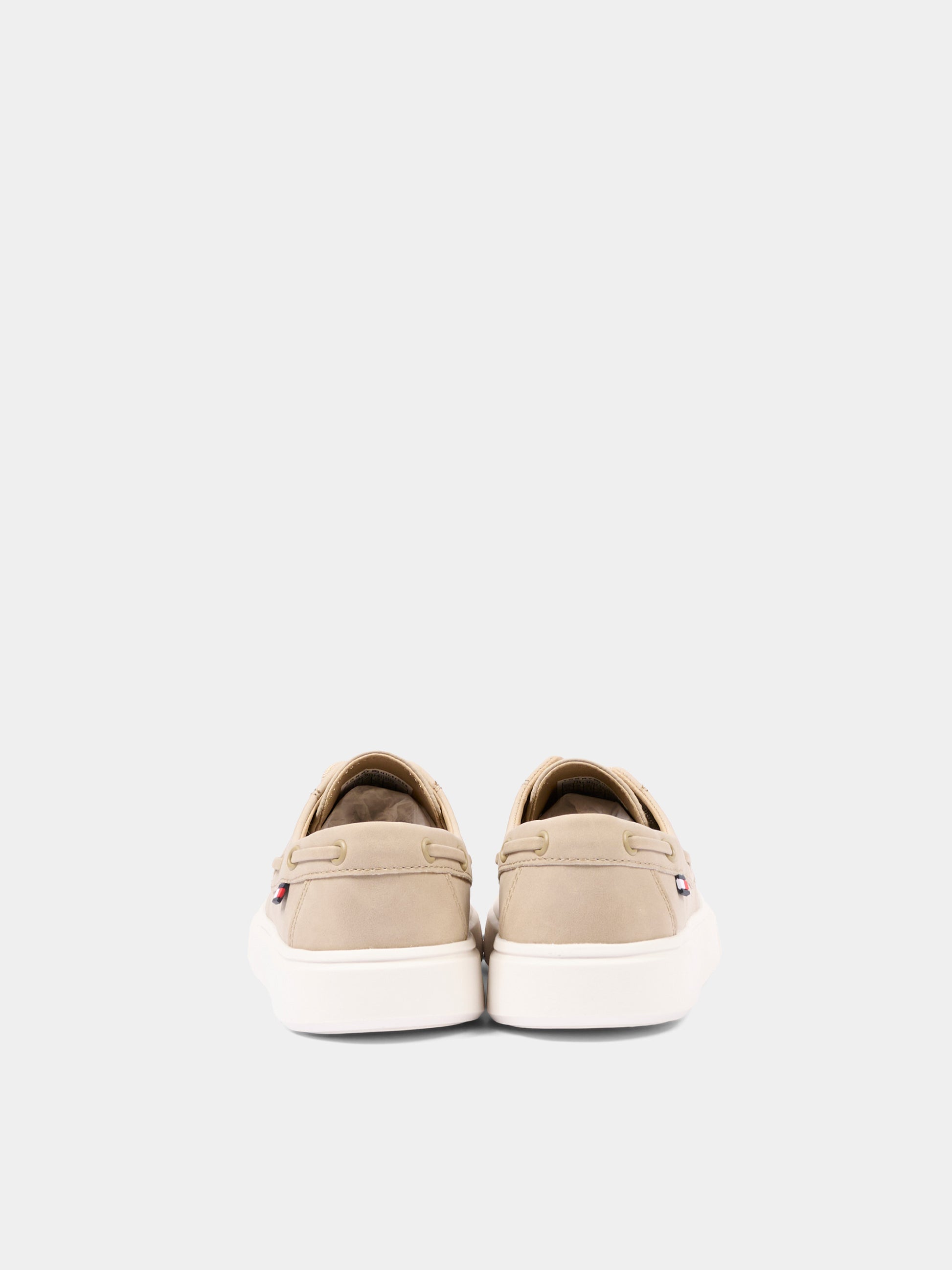 Mocassini beige per bambino con logo,Tommy Hilfiger Junior,T3B4 34352 0315500