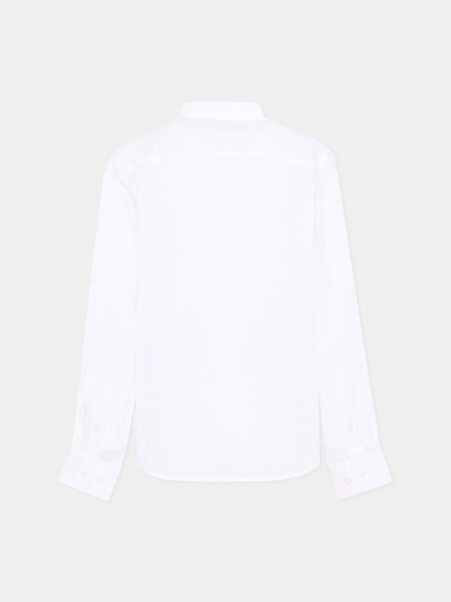 Camicia bianca per bambino con levriero,Trussardi Junior,TBP26140CA WHITE