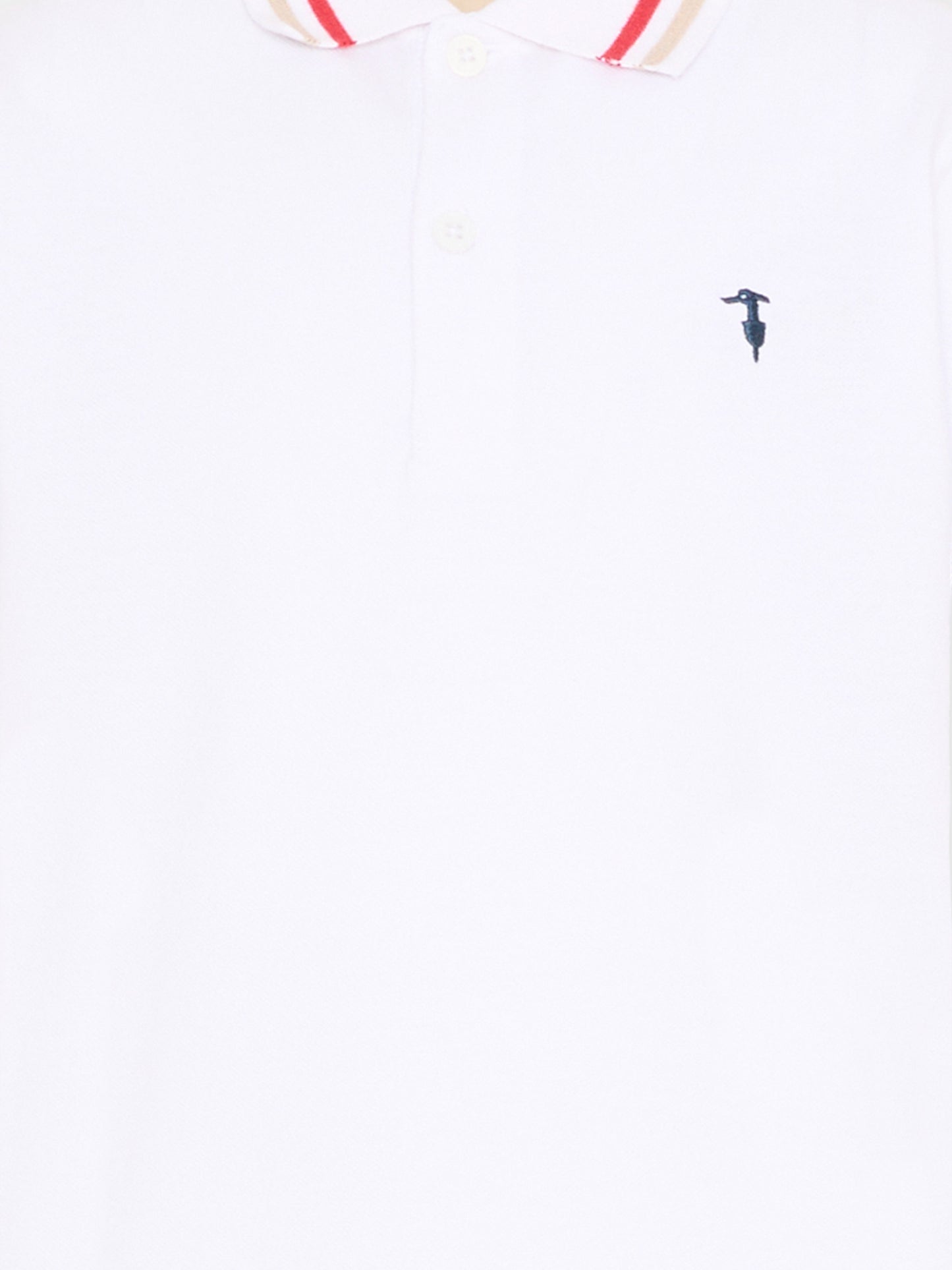 Polo bianca per bambino con levriero,Trussardi Junior,TBP26048PO WHITE