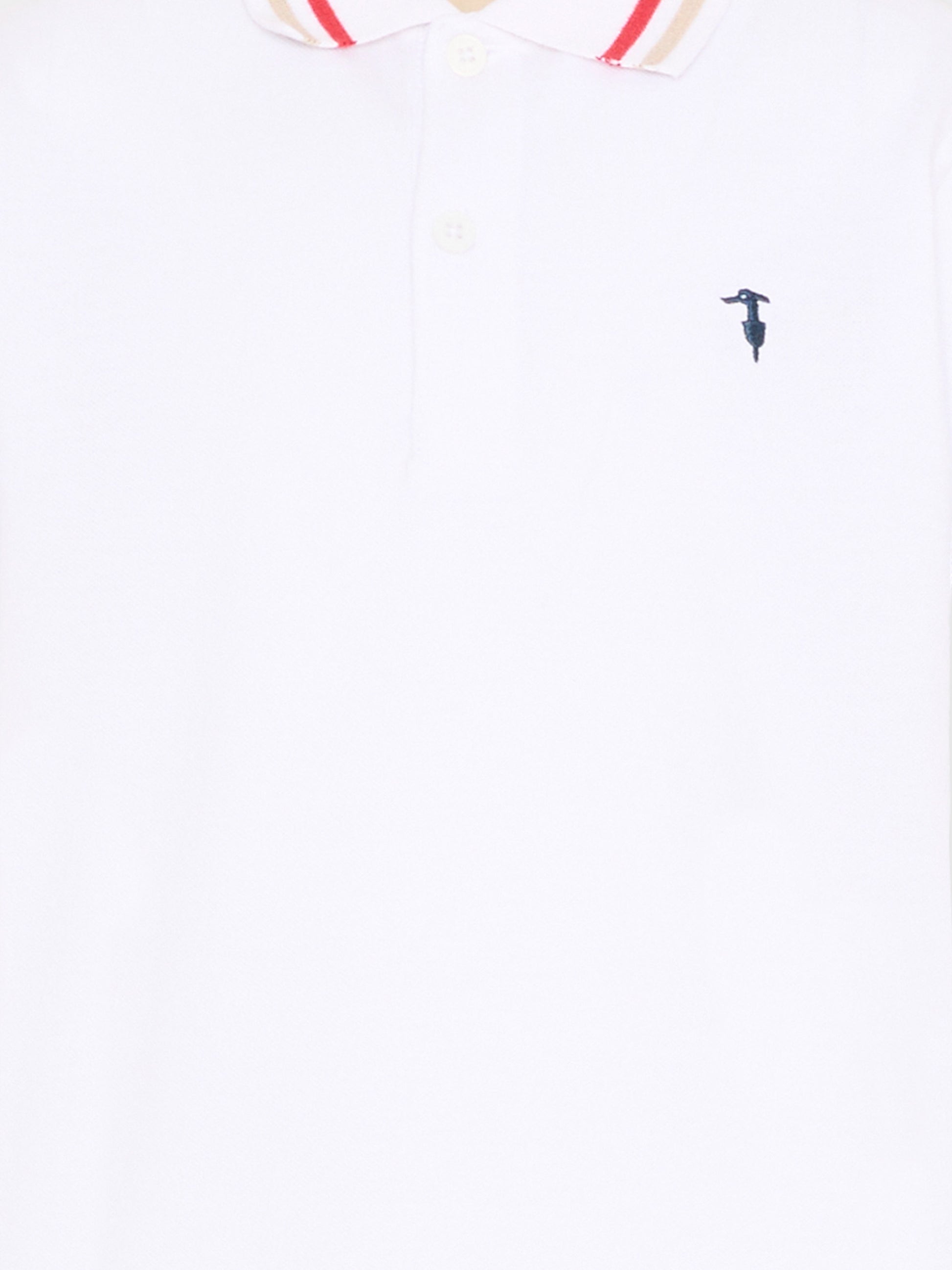 Polo bianca per bambino con levriero,Trussardi Junior,TBP26048PO WHITE