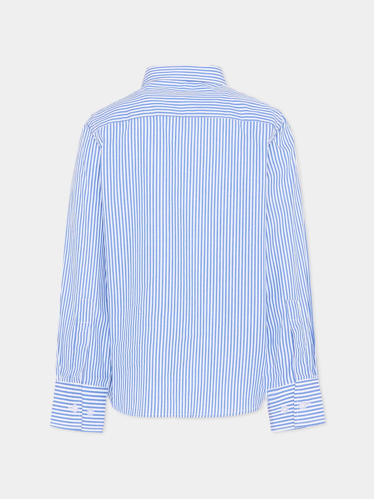 Camicia bianca a righe per bambino,Trussardi Junior,TBP26034CA WHITE