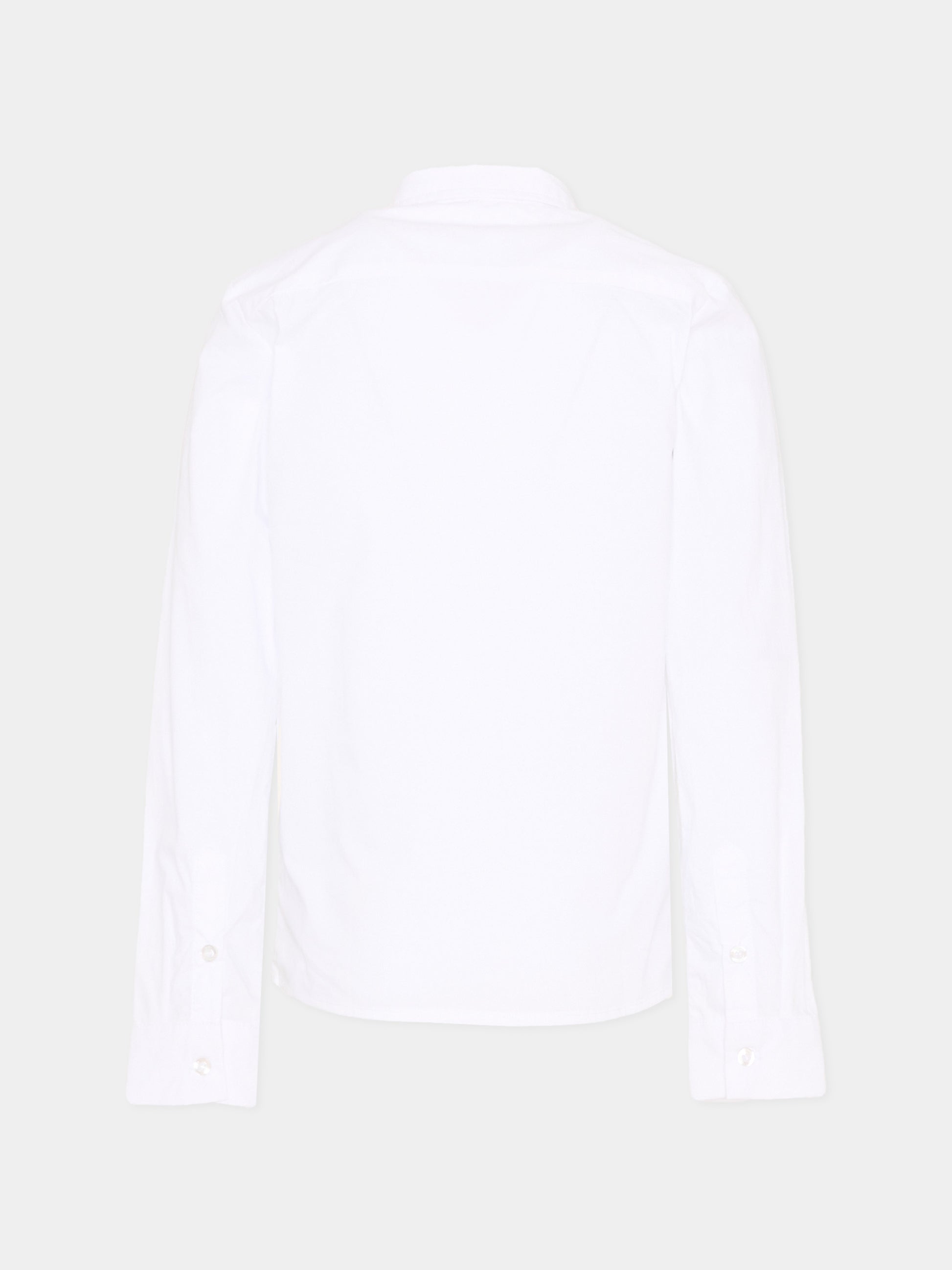 Camicia bianca per bambino con levriero,Trussardi Junior,TIP26145CA WHITE