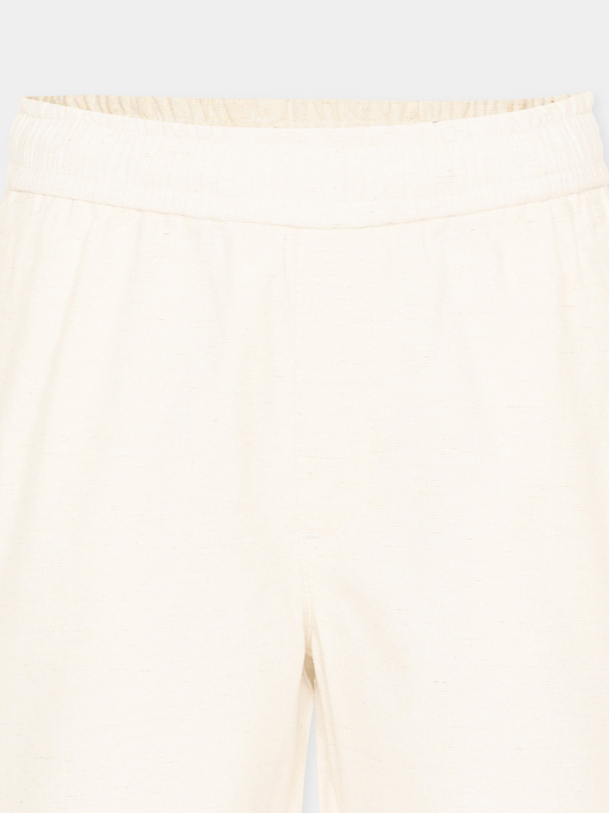 Shorts eleganti avorio per bambino con levriero,Trussardi Junior,TIP26063BE BEIGE NEW ECRU