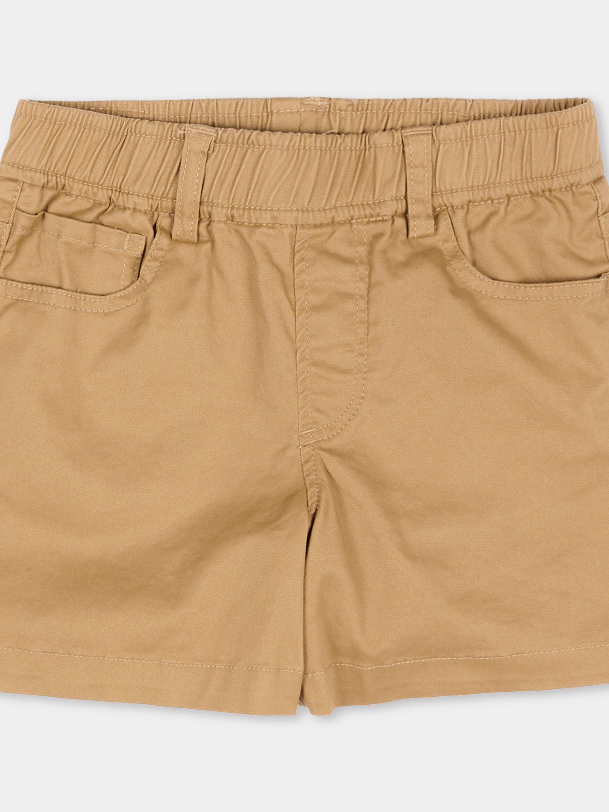 Shorts marroni per neonato,Trussardi Junior,TIP26074BE BROWN MACCHIATO