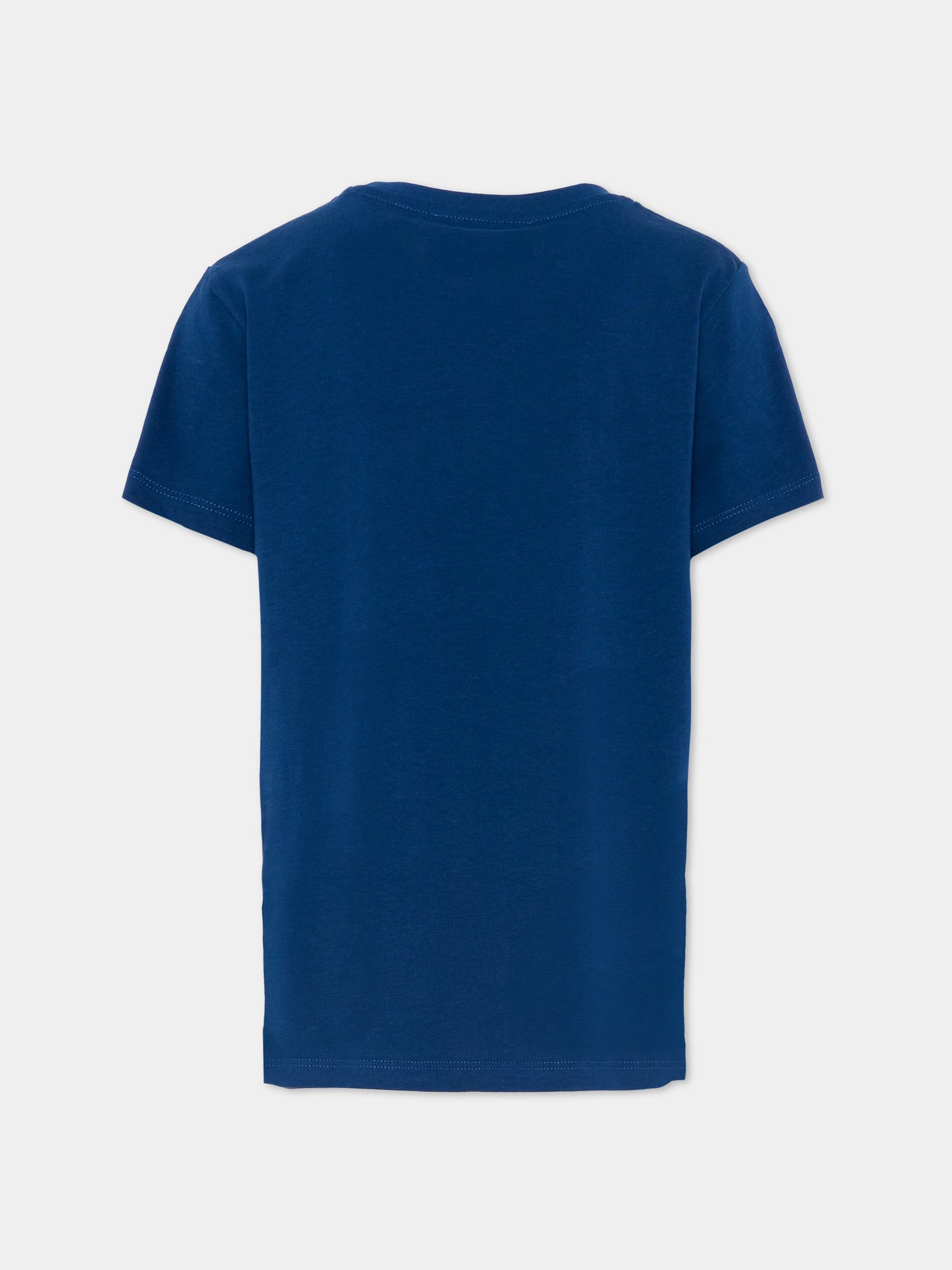 T-Shirt blu per bambino con logo,Trussardi Junior,TBP26038TS BLUE ESTATE